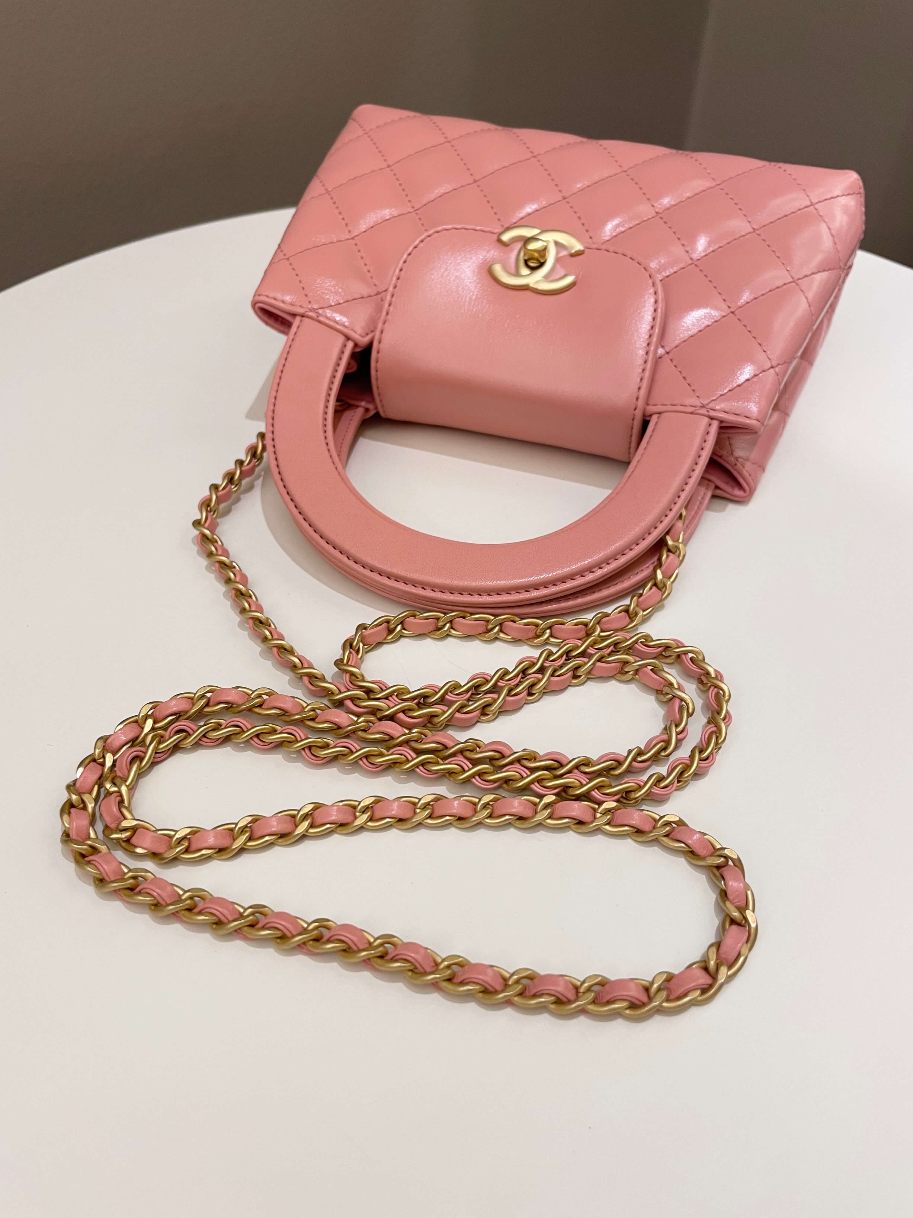 Chanel 23K Kelly Bag Pink Aged Calfskin
