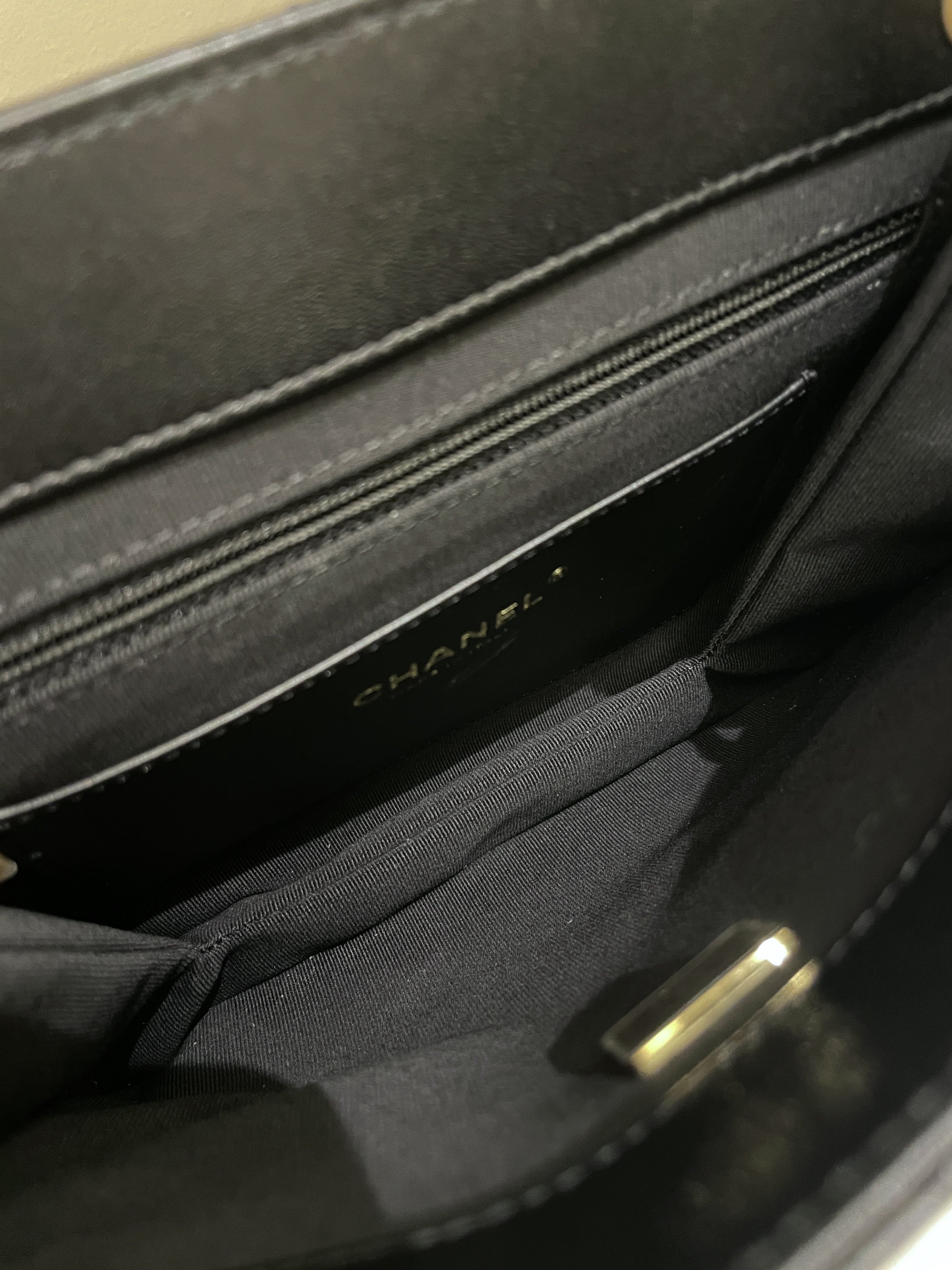 Chanel 24C Quilted XL CC Crossbody Black Calfskin