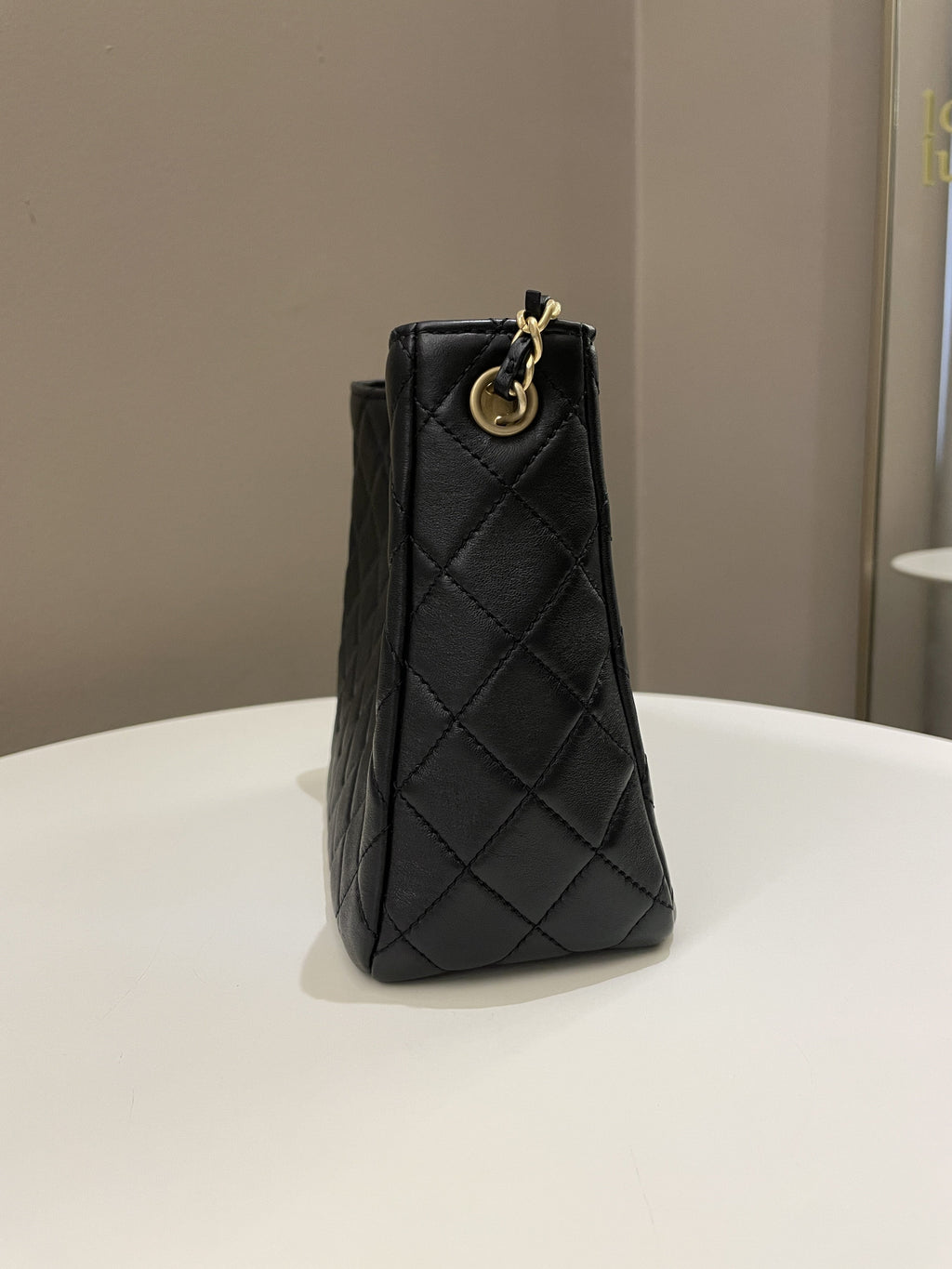 Chanel Hobo Pearl Crush Black Lambskin