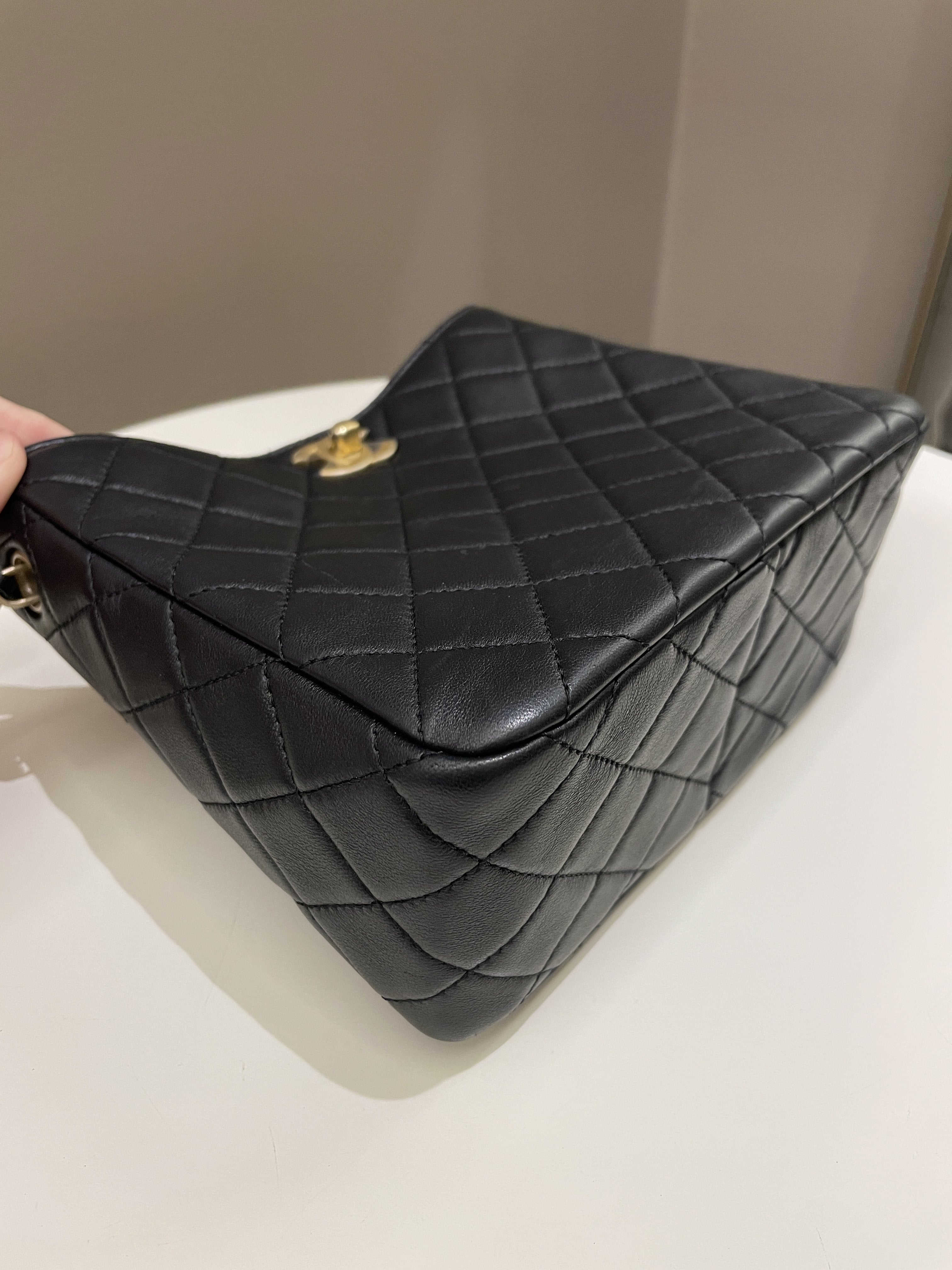 Chanel Hobo Pearl Crush Black Lambskin