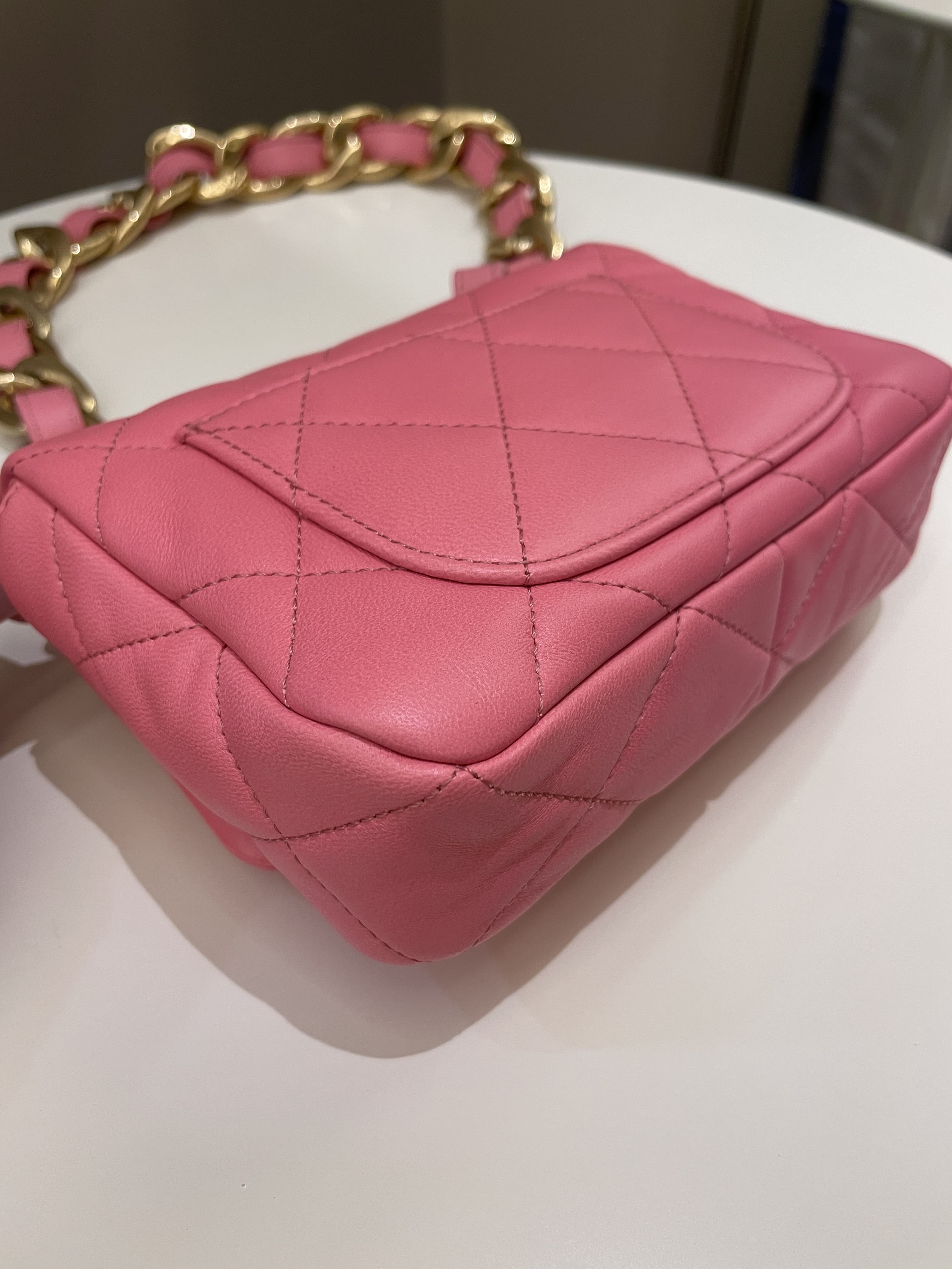 Chanel 22S Funky Town Flap Bag Pink Calfskin