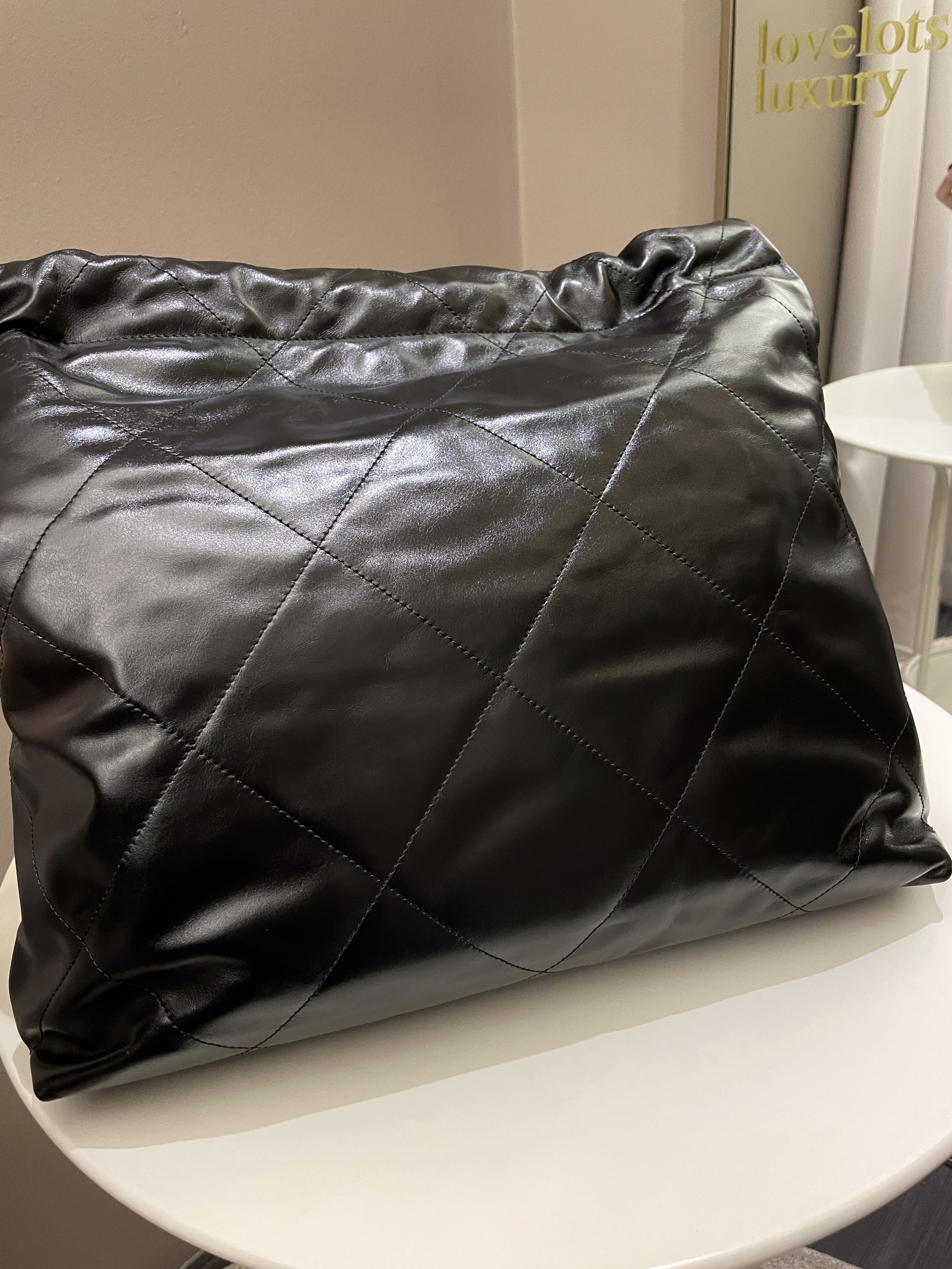 Chanel 22 Medium Black Calfskin