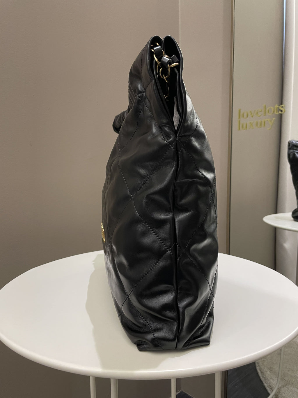 Chanel 22 Medium Black Calfskin