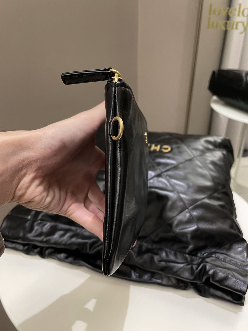Chanel 22 Medium Black Calfskin