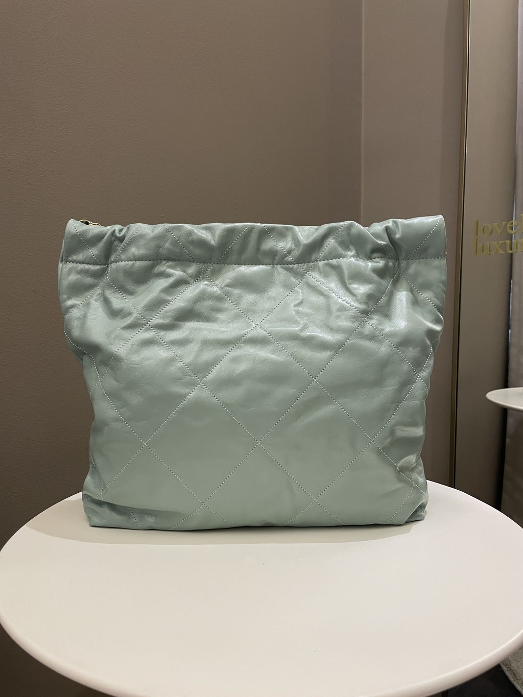 Chanel 22 Medium Tiffany Mint Calfskin