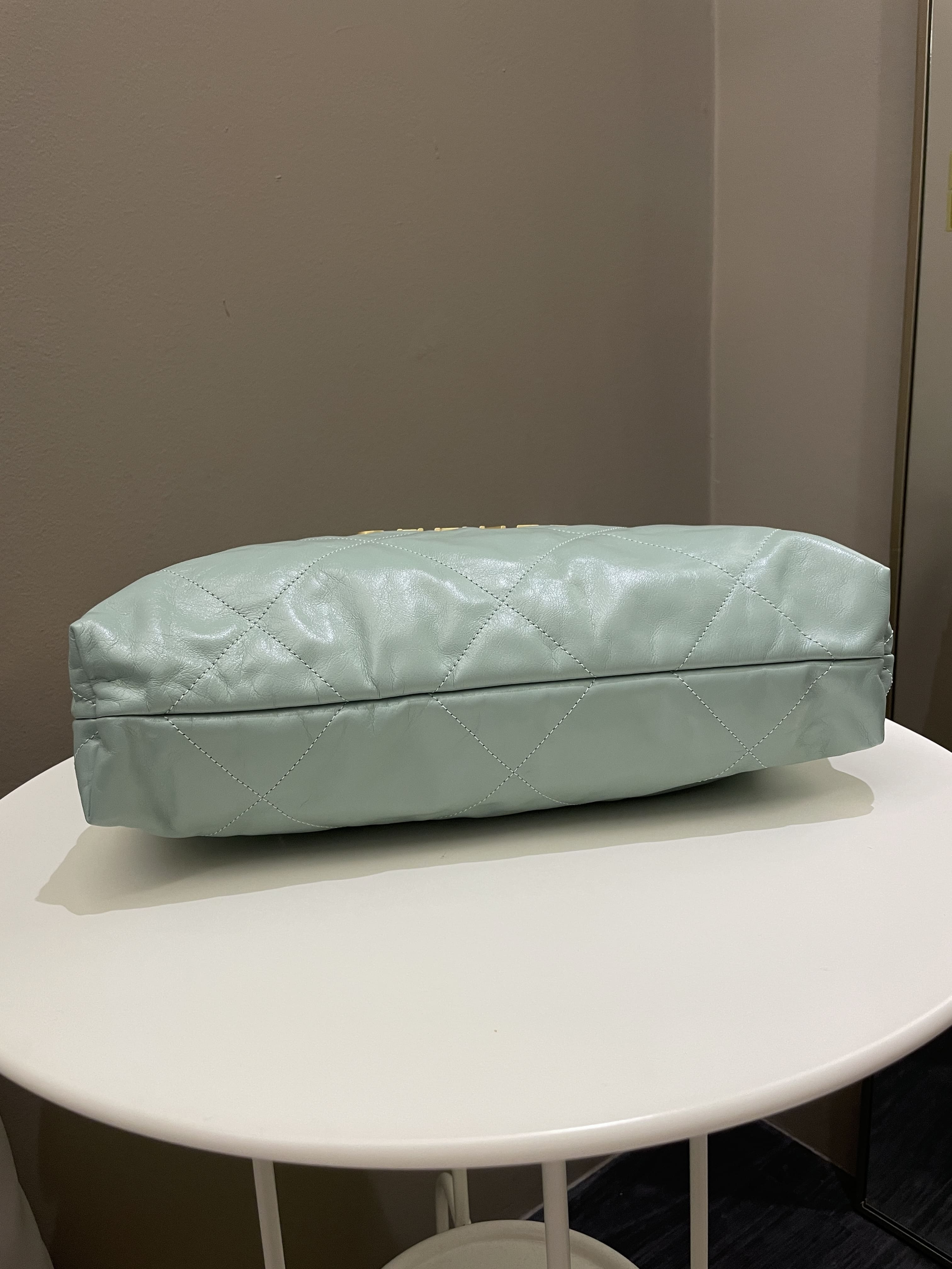 Chanel 22 Medium Tiffany Mint Calfskin