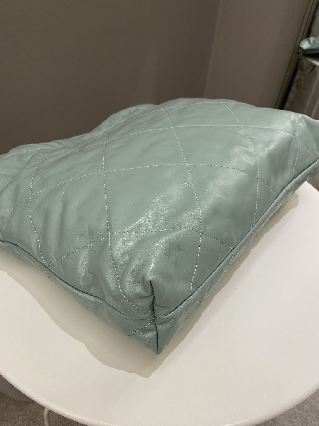 Chanel 22 Medium Tiffany Mint Calfskin