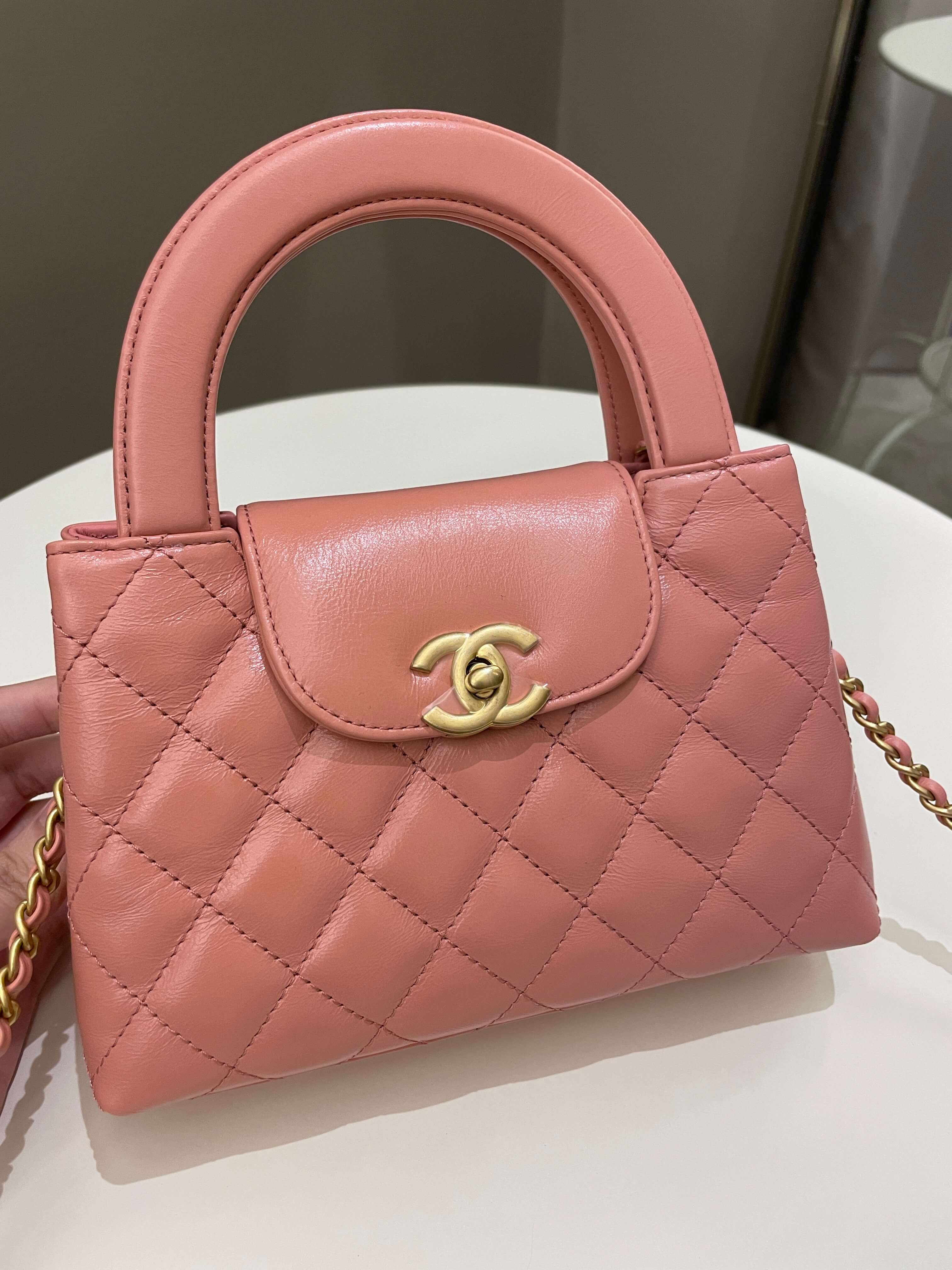Chanel 23K Kelly Bag Pink Aged Calfskin