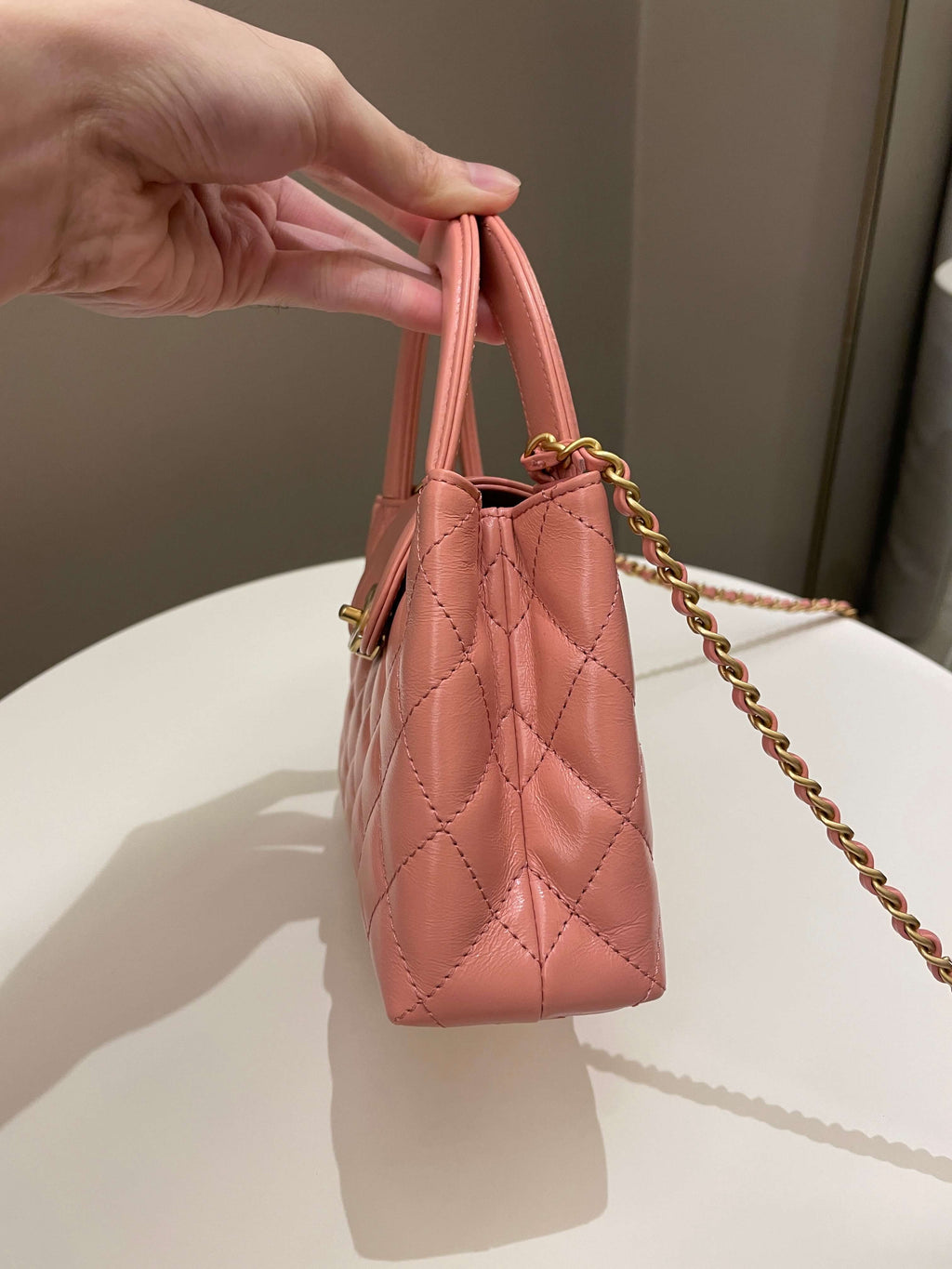 Chanel 23K Kelly Bag Pink Aged Calfskin