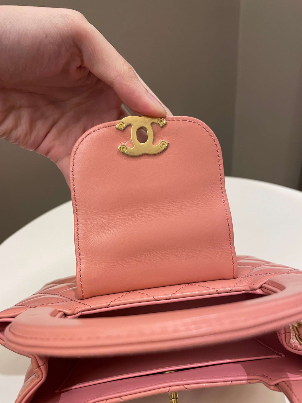 Chanel 23K Kelly Bag Pink Aged Calfskin