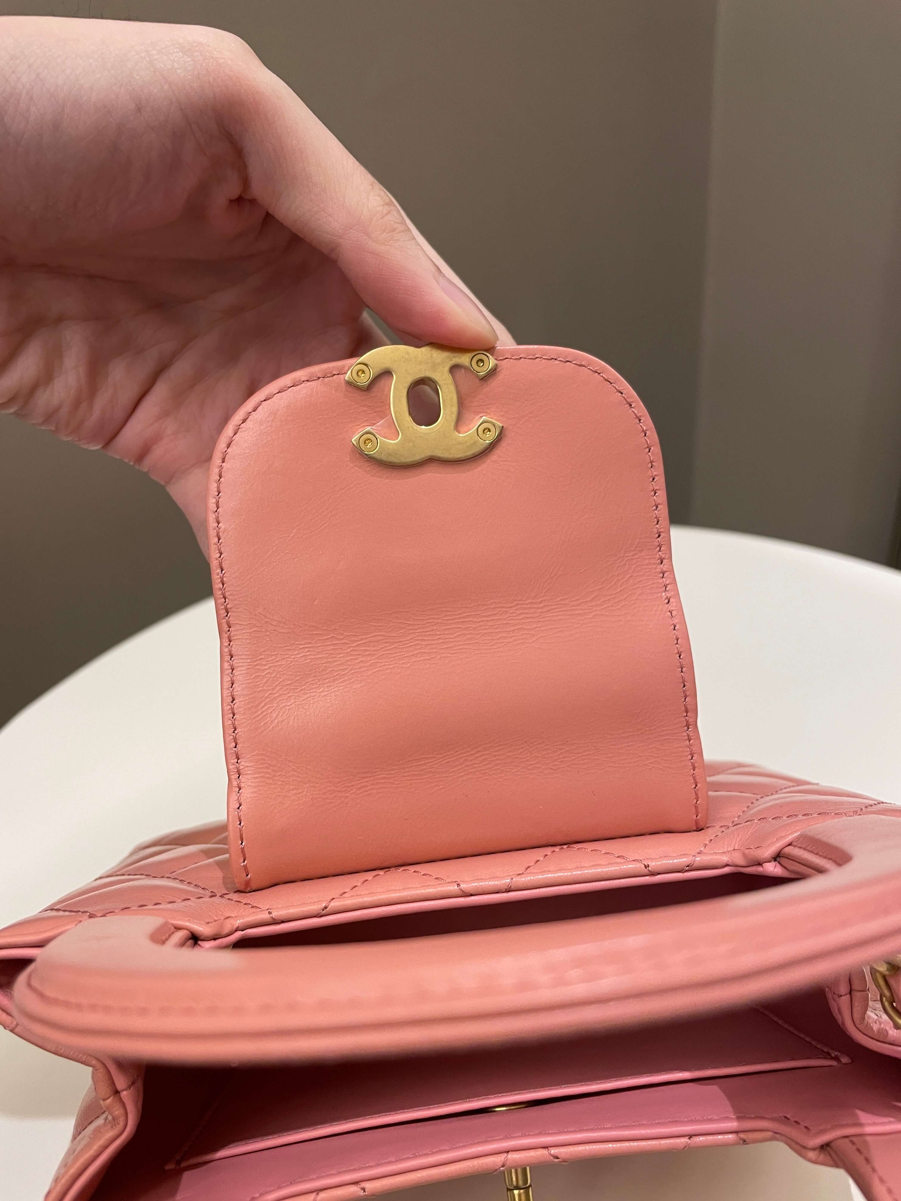 Chanel 23K Kelly Bag Pink Aged Calfskin