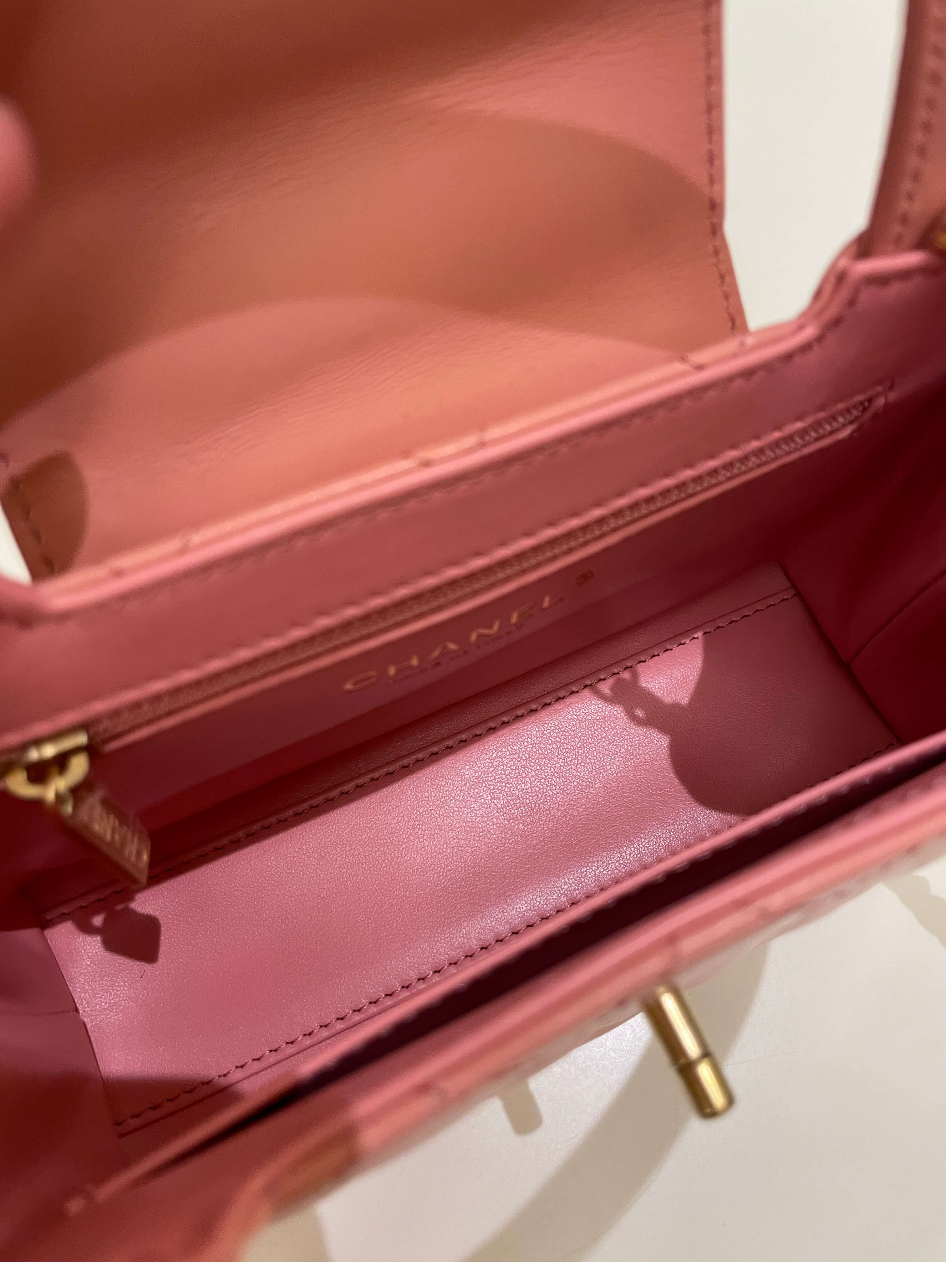 Chanel 23K Kelly Bag Pink Aged Calfskin