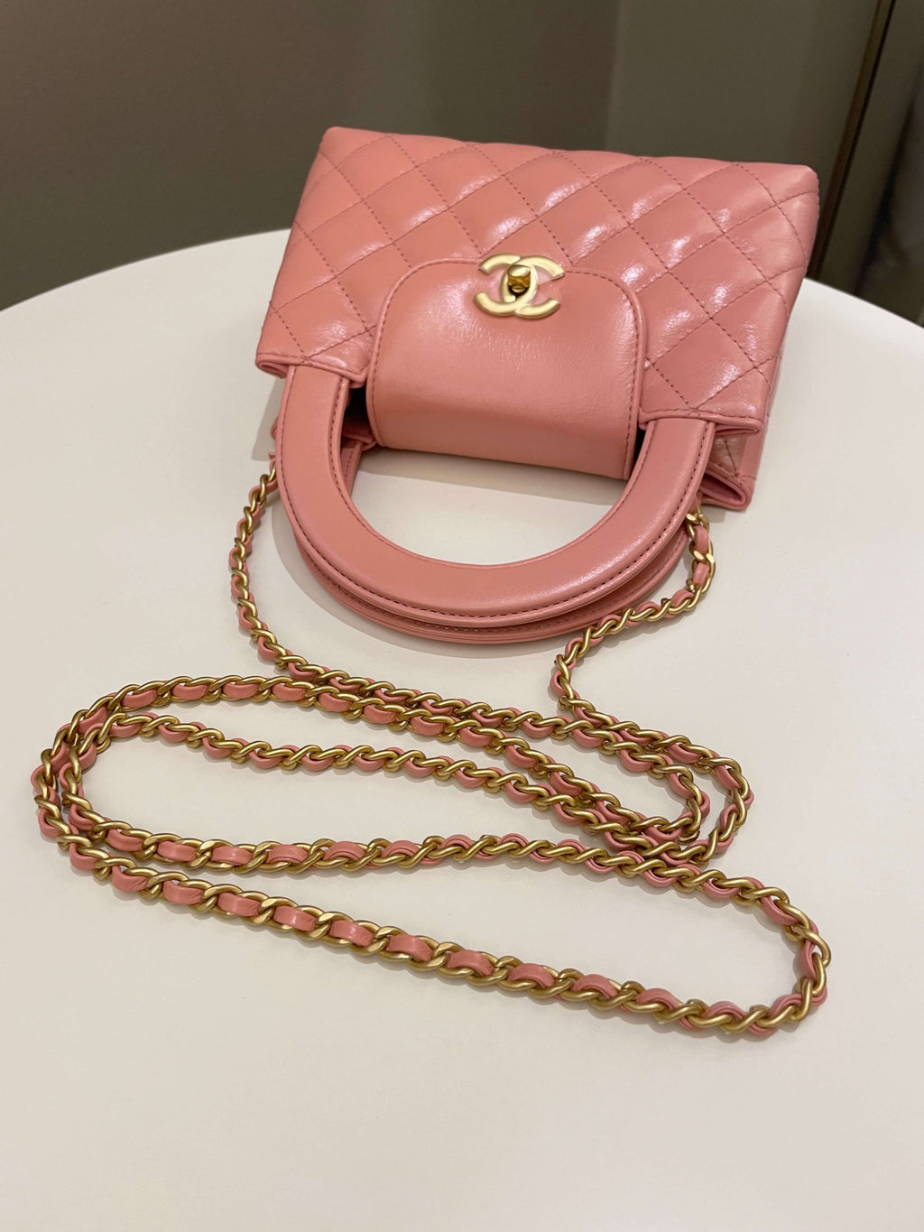 Chanel 23K Kelly Bag Pink Aged Calfskin