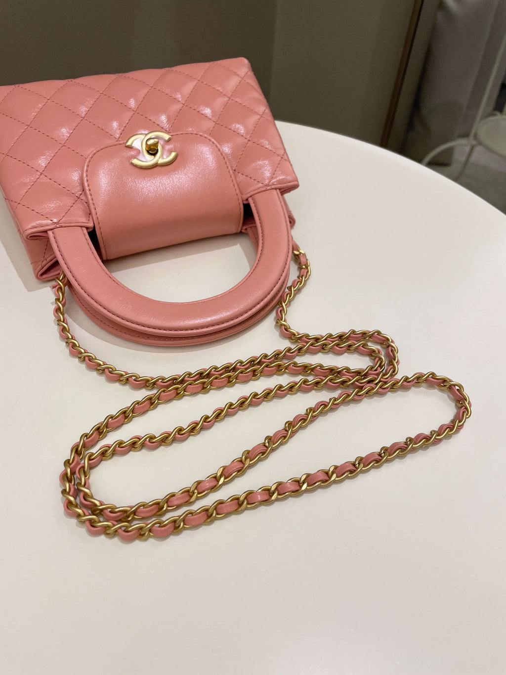 Chanel 23K Kelly Bag Pink Aged Calfskin