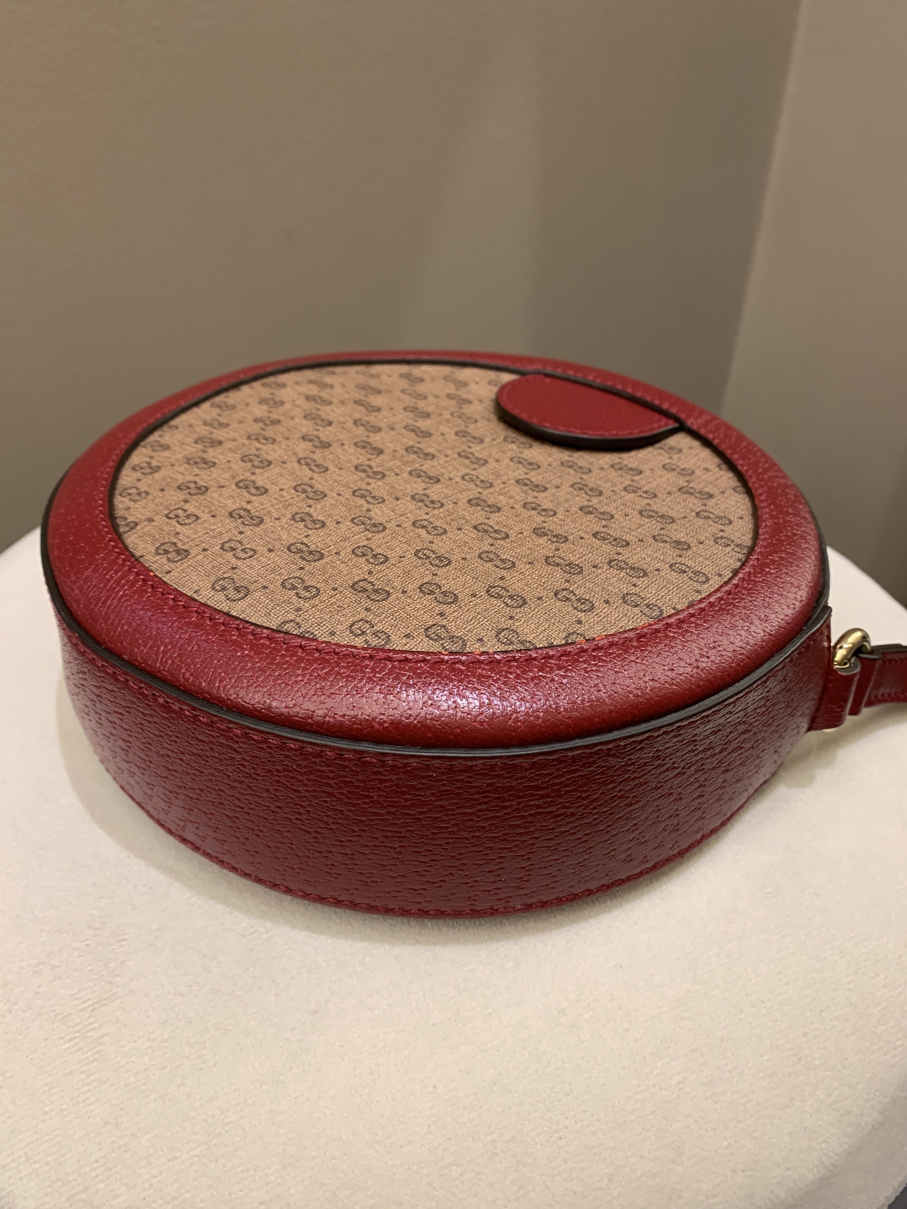 Gucci Doraemon Fujiko-Pro Mini GG Round Bag Gg Mini Coated Canvas