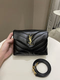 Saint Laurent Lou Lou Toy Black Lambskin