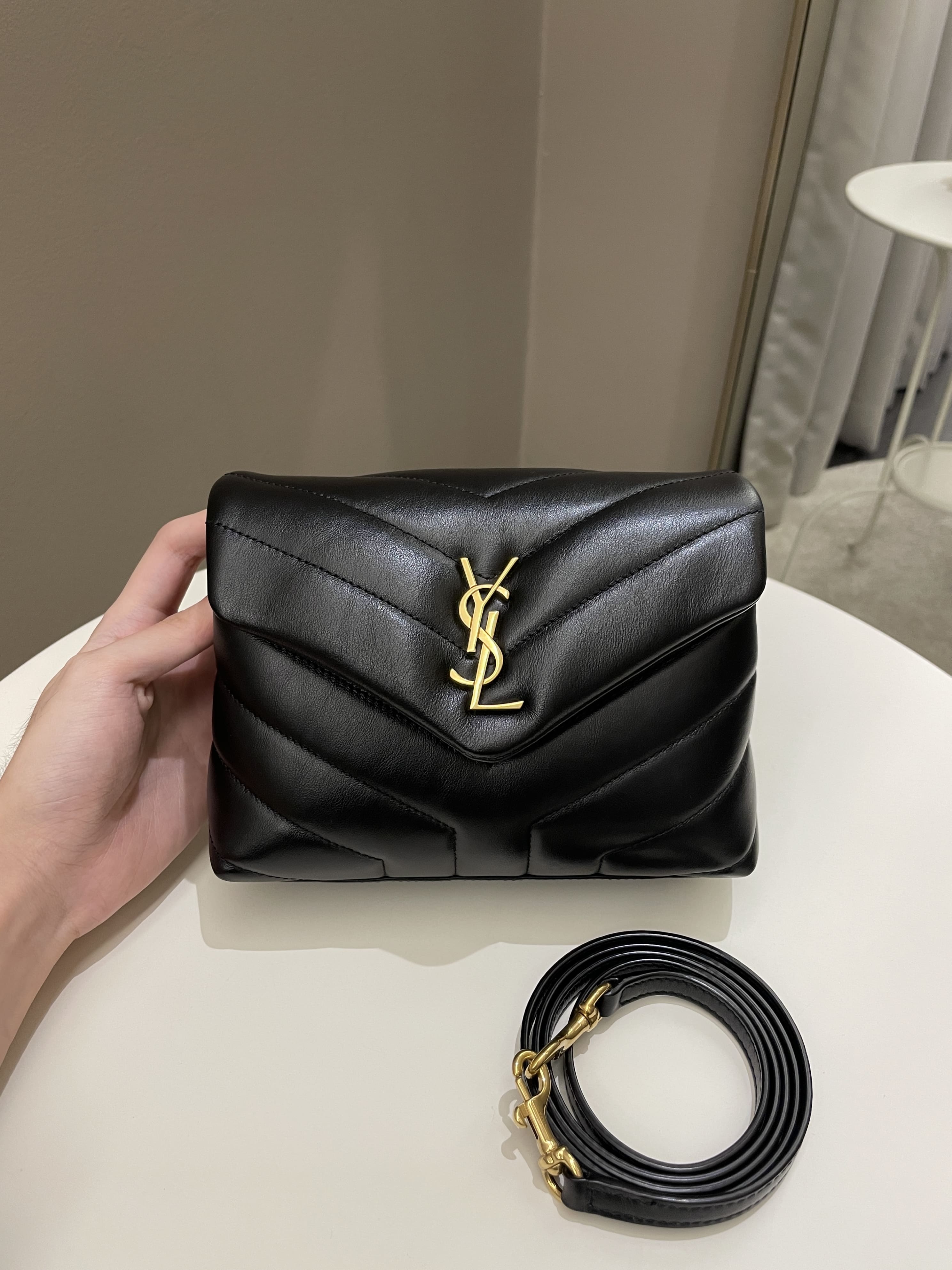 Saint Laurent Lou Lou Toy Black Lambskin