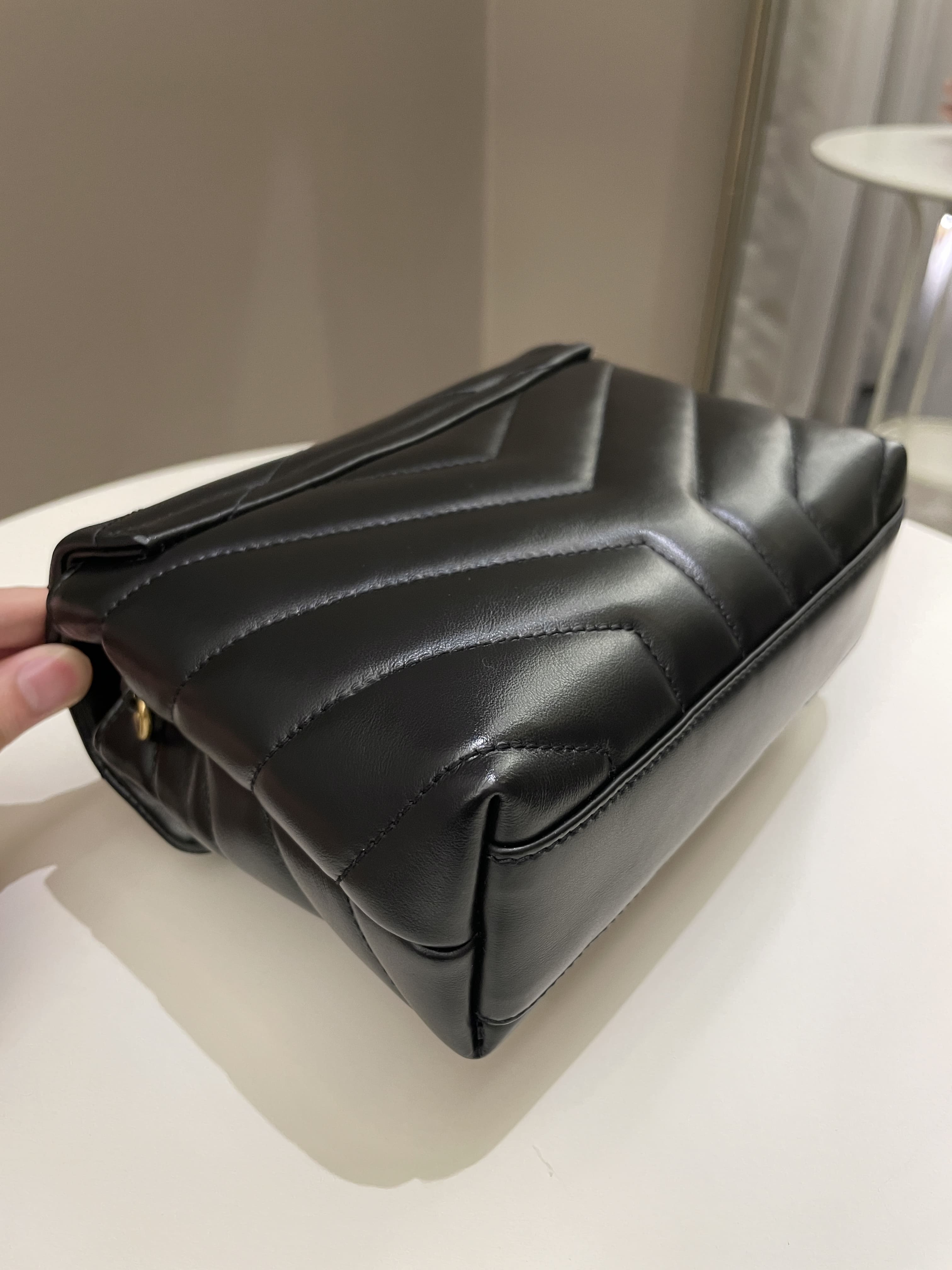 Saint Laurent Lou Lou Toy Black Lambskin