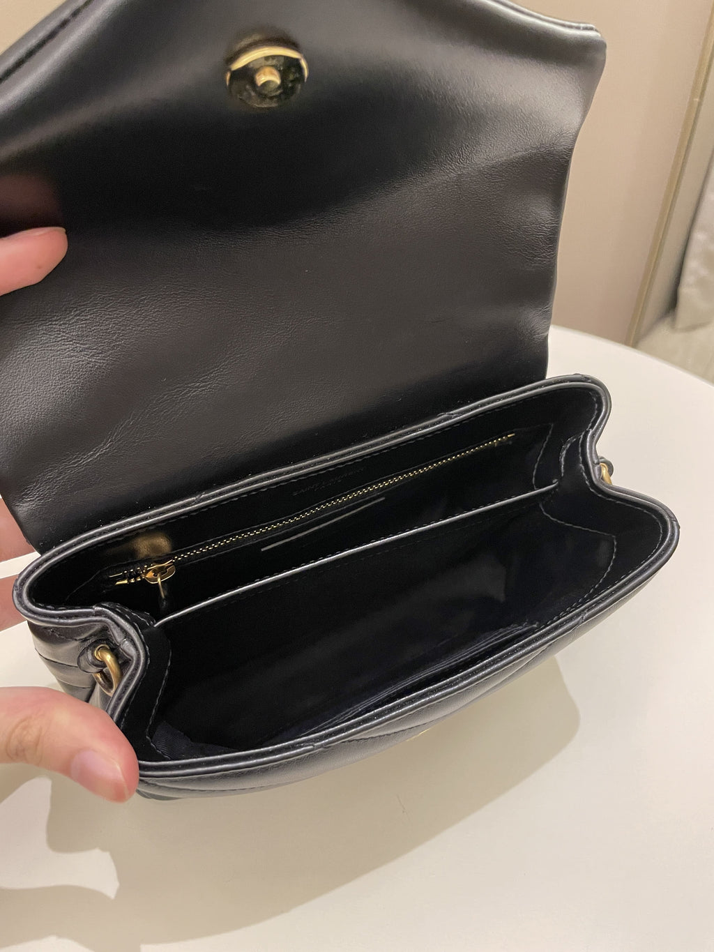 Saint Laurent Lou Lou Toy Black Lambskin