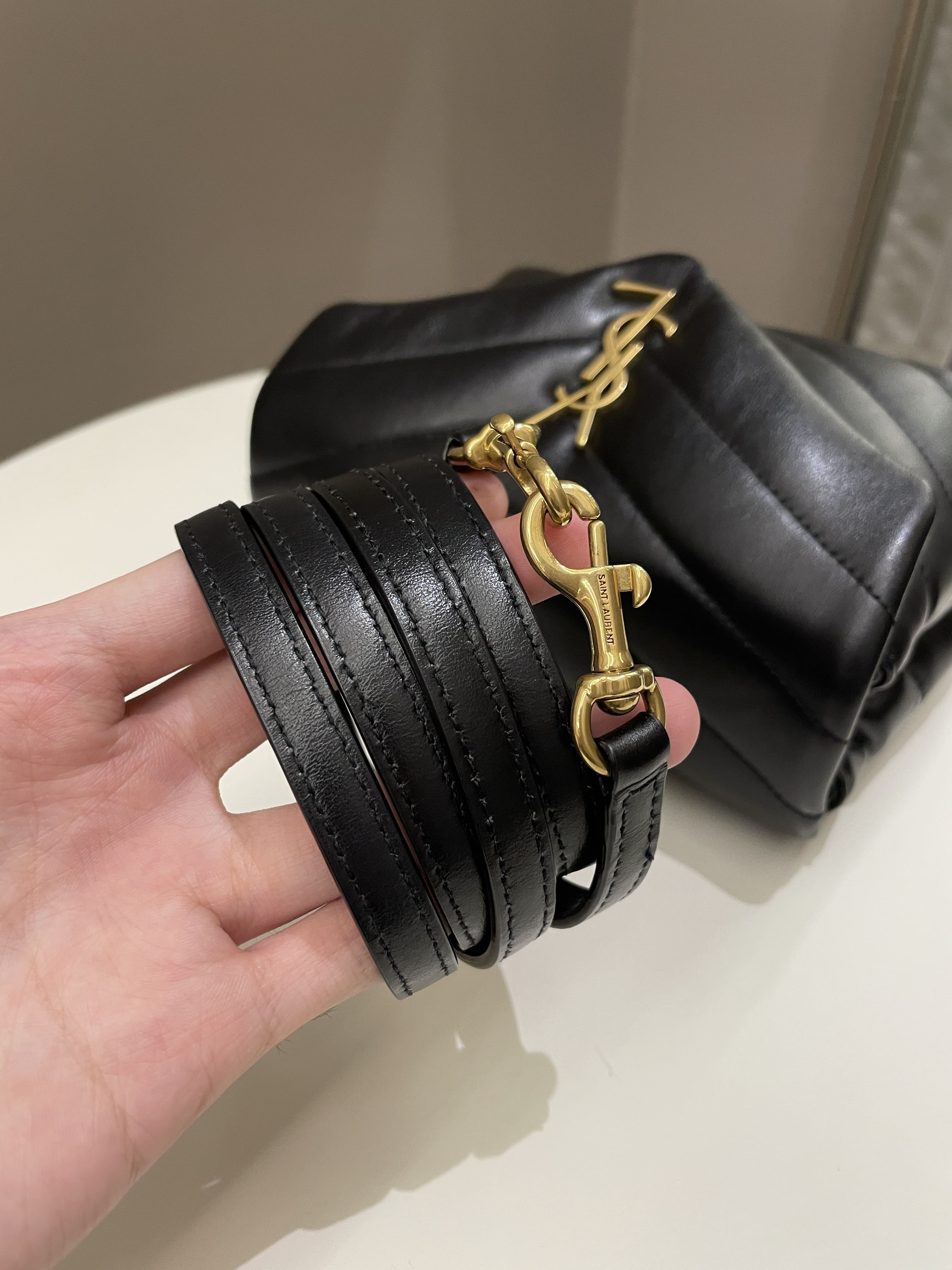 Saint Laurent Lou Lou Toy Black Lambskin