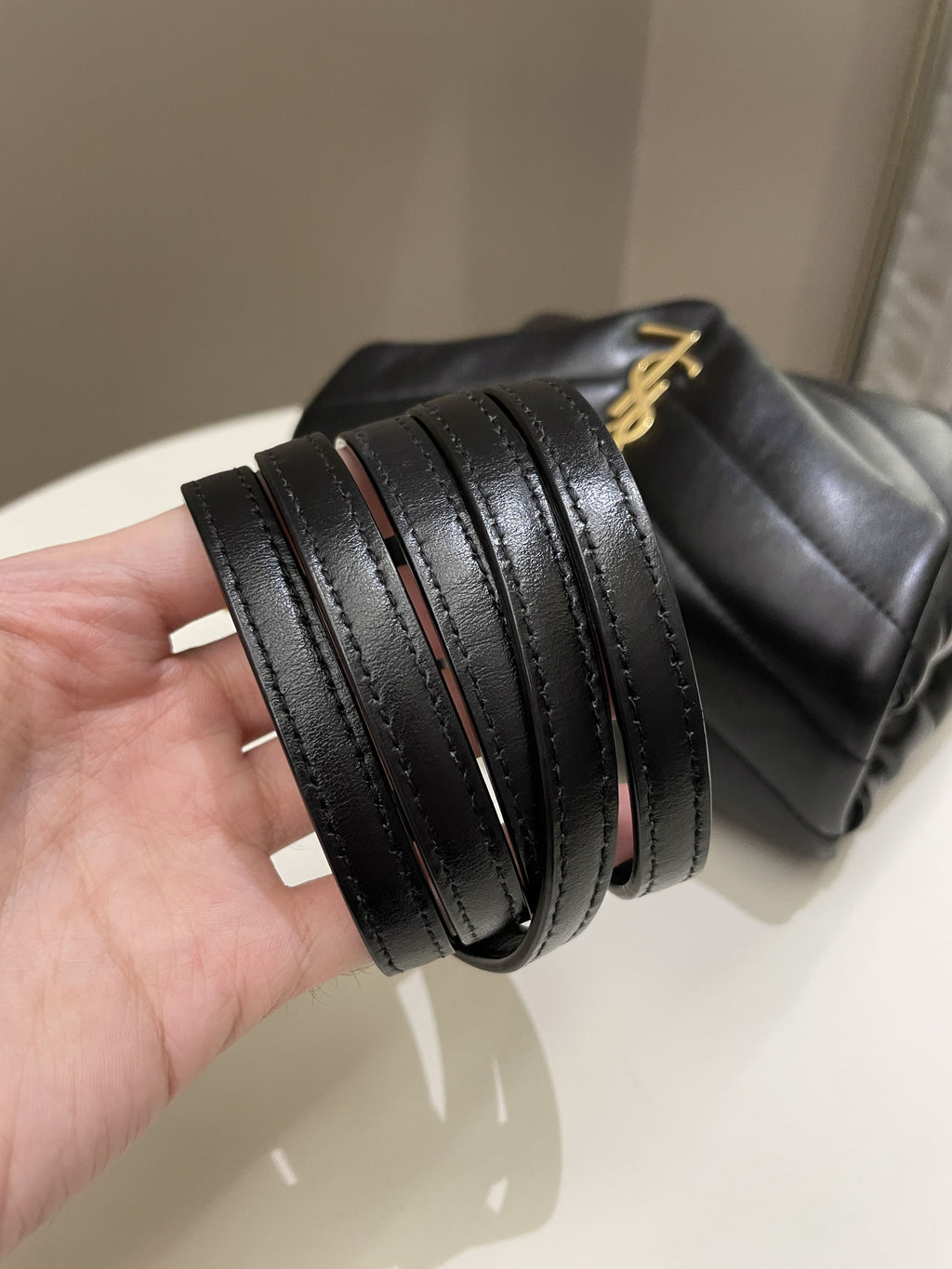 Saint Laurent Lou Lou Toy Black Lambskin