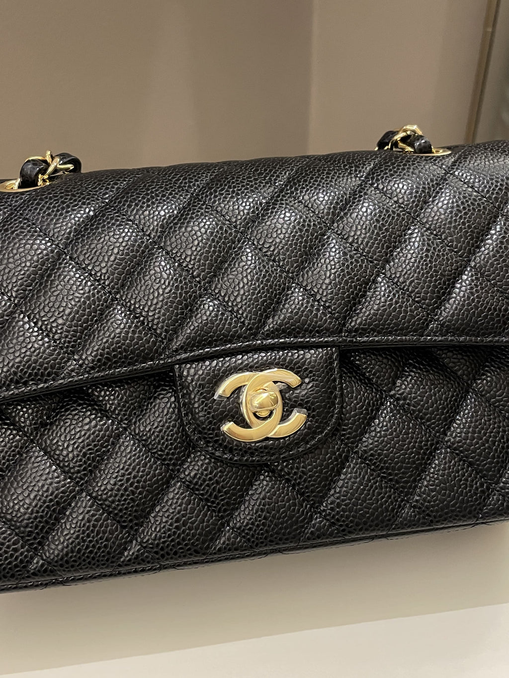 Chanel Classic Quilted Small Double Flap Black Caviar