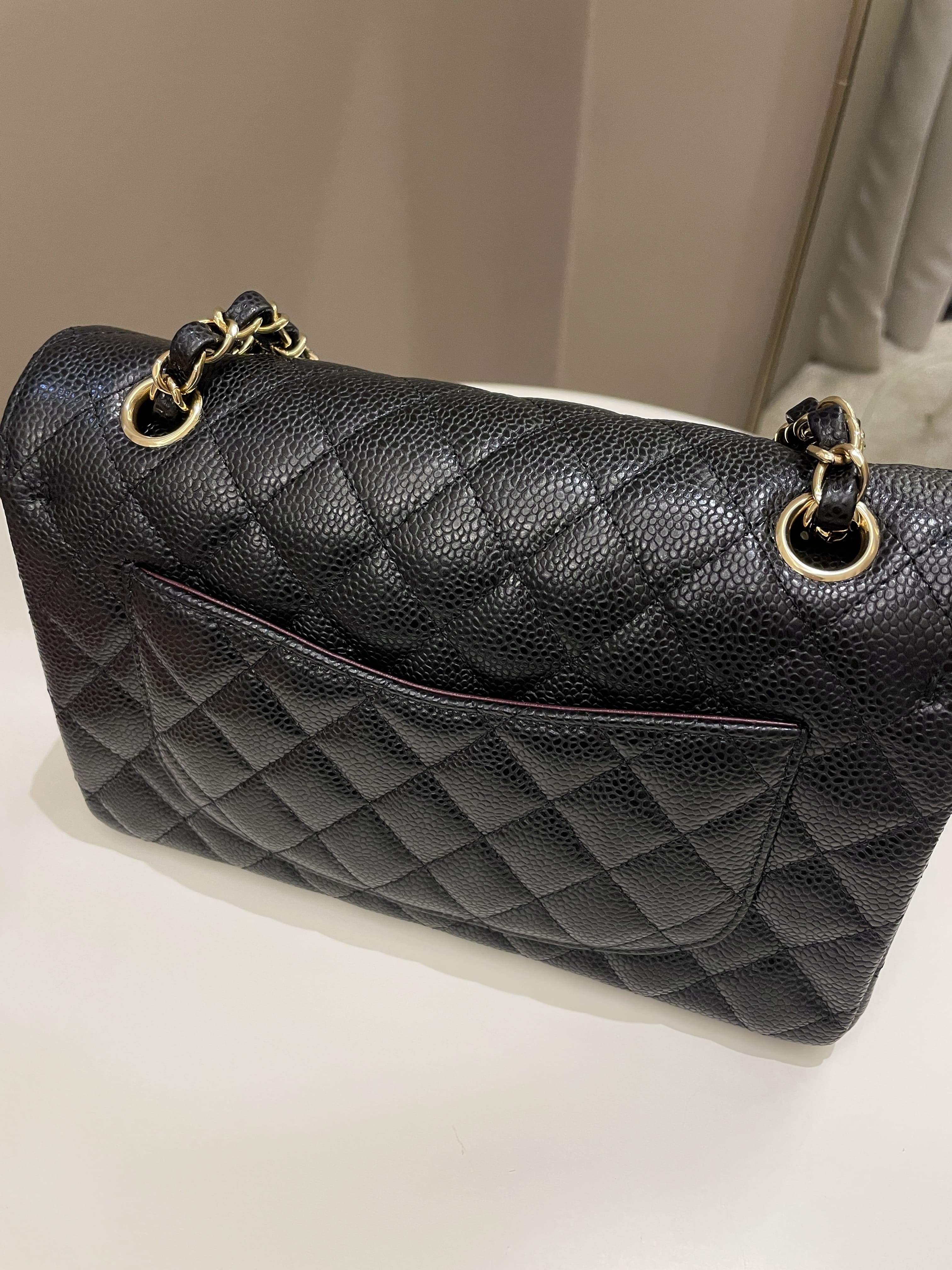 Chanel Classic Quilted Small Double Flap Black Caviar