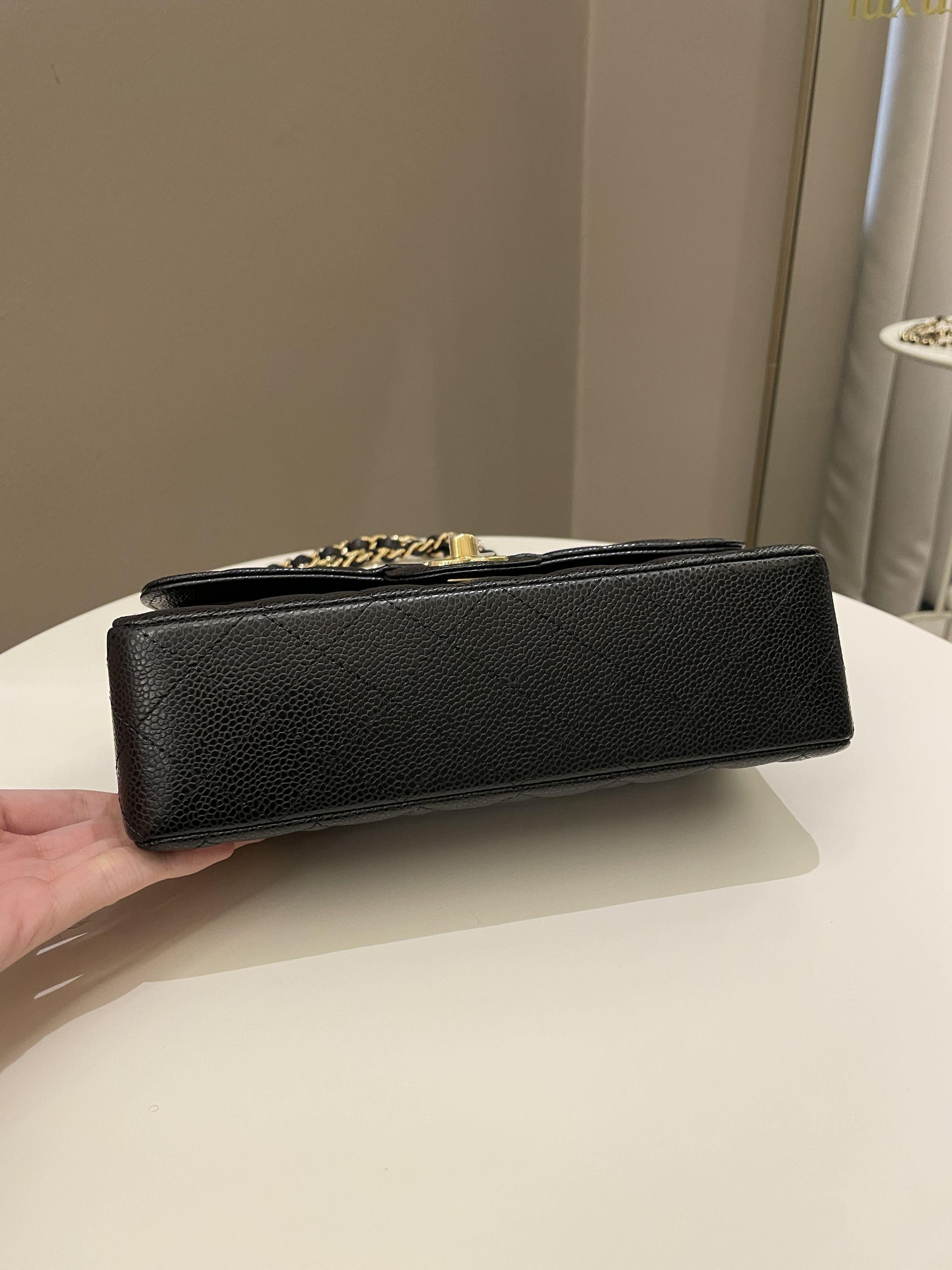 Chanel Classic Quilted Small Double Flap Black Caviar