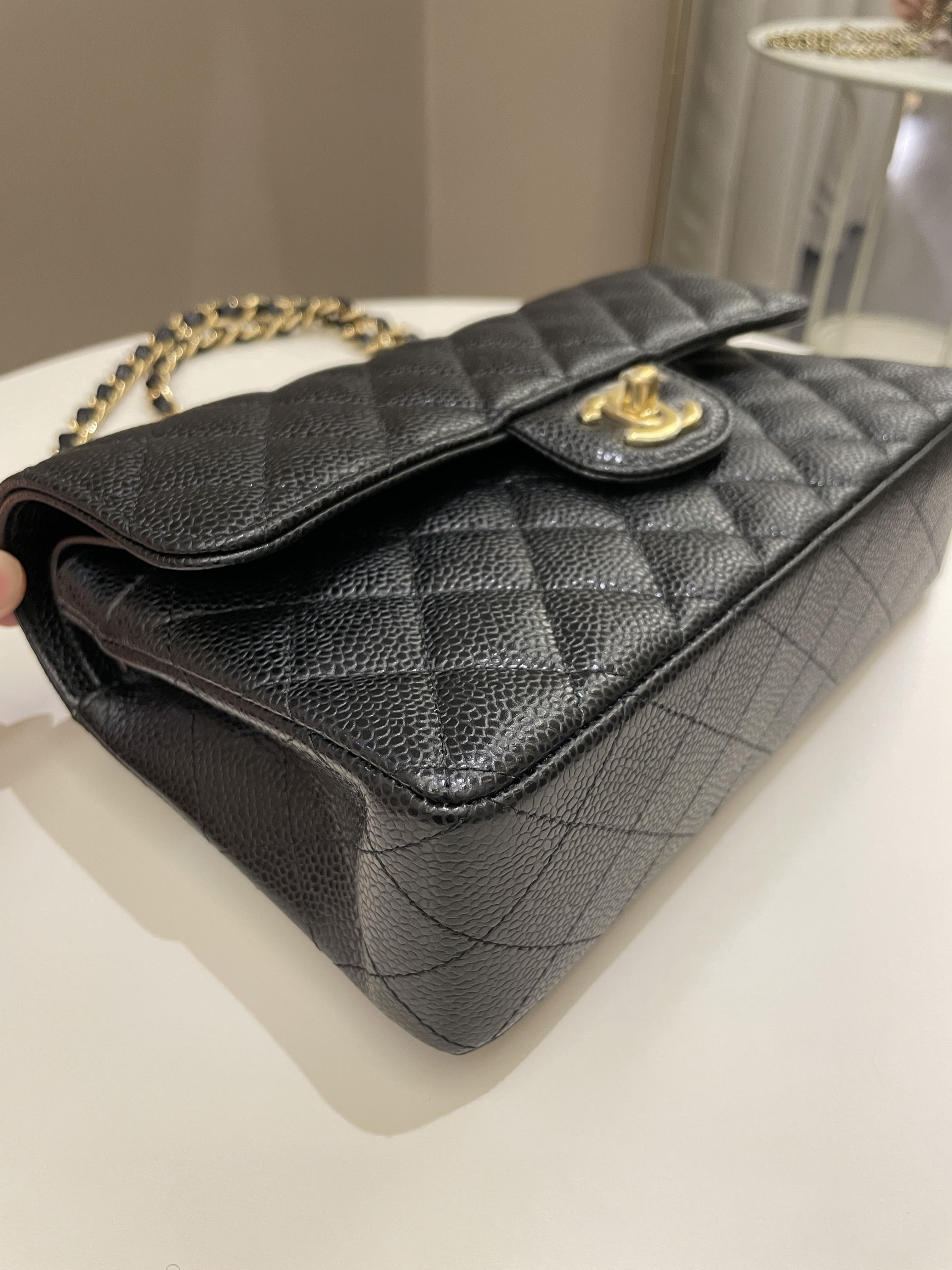 Chanel Classic Quilted Small Double Flap Black Caviar