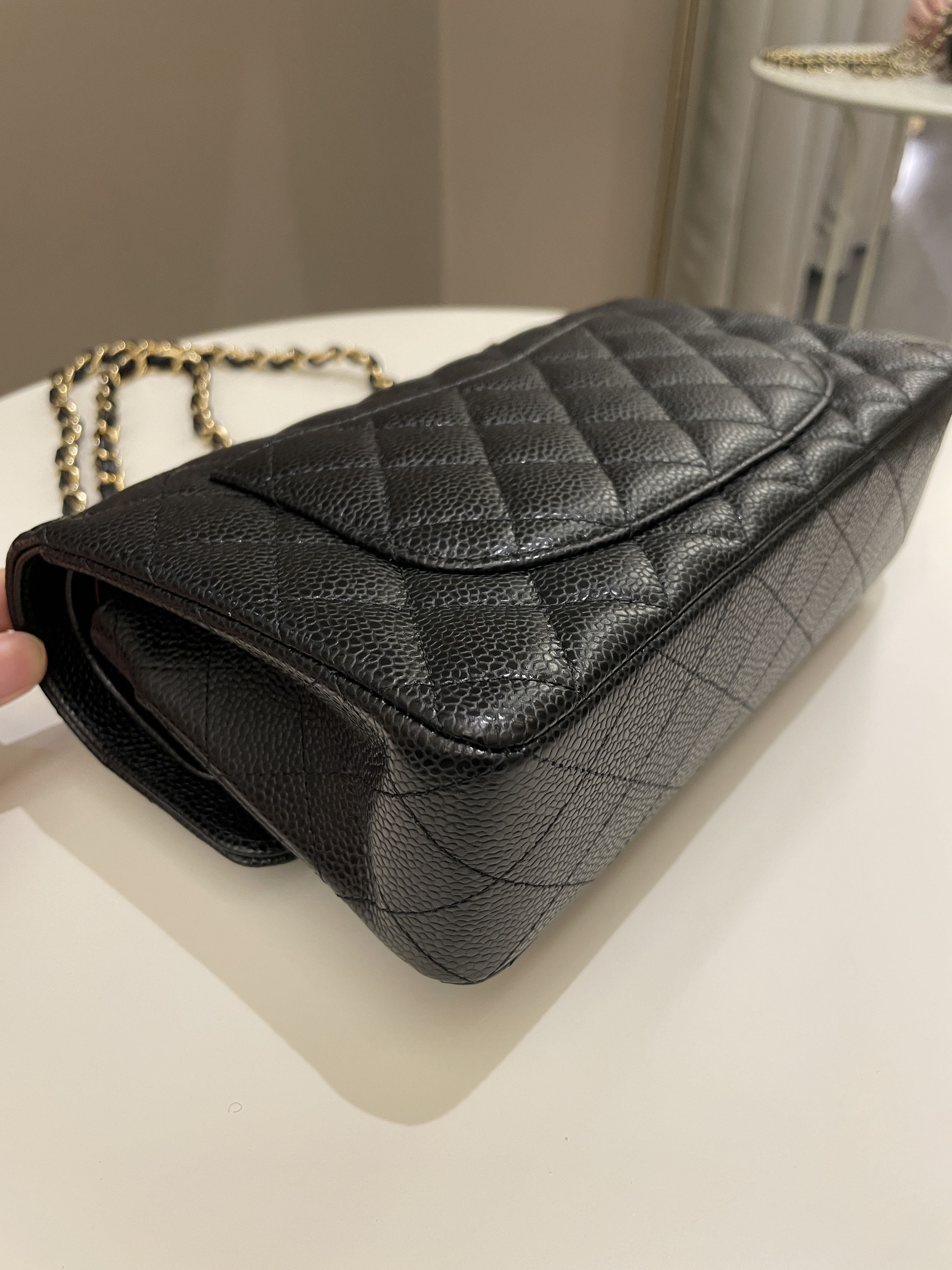 Chanel Classic Quilted Small Double Flap Black Caviar