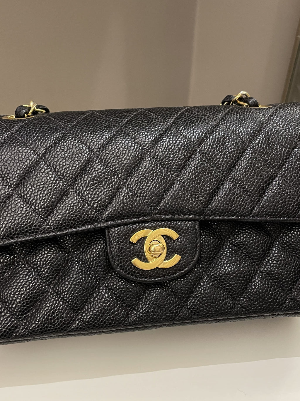 Chanel Classic Quilted Small Double Flap Black Caviar