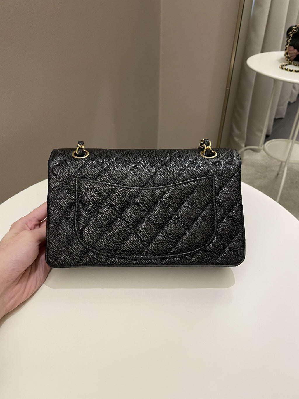 Chanel Classic Quilted Small Double Flap Black Caviar