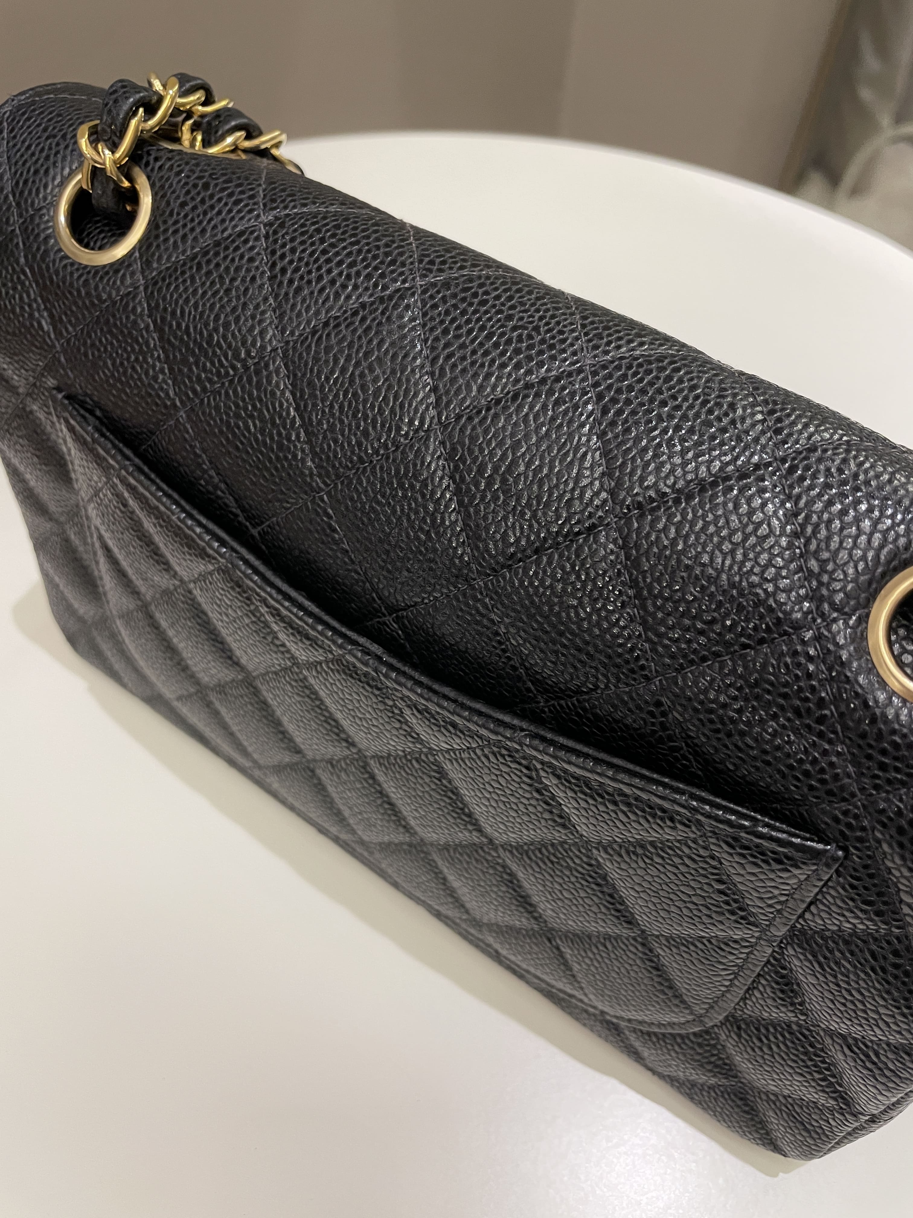 Chanel Classic Quilted Small Double Flap Black Caviar