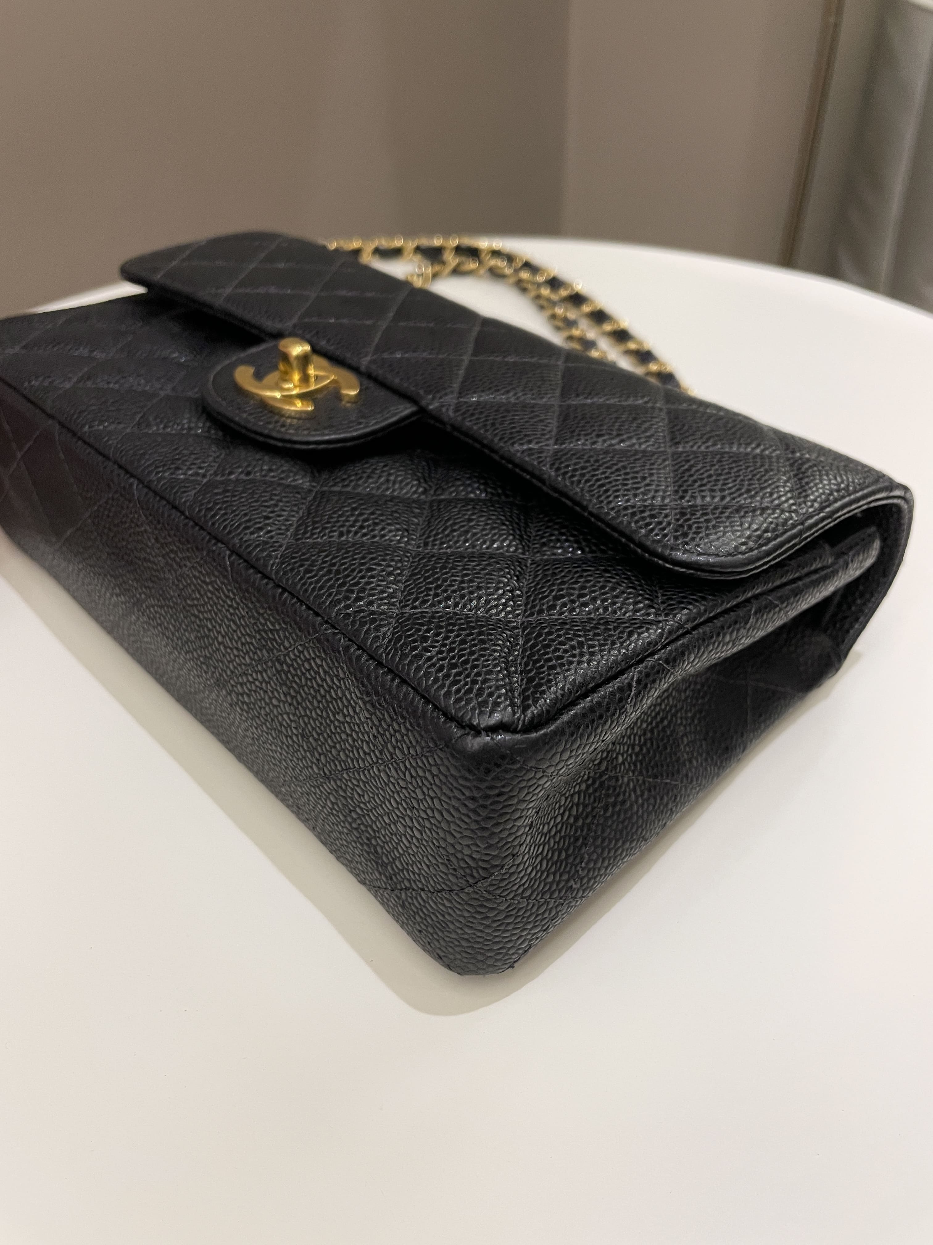 Chanel Classic Quilted Small Double Flap Black Caviar