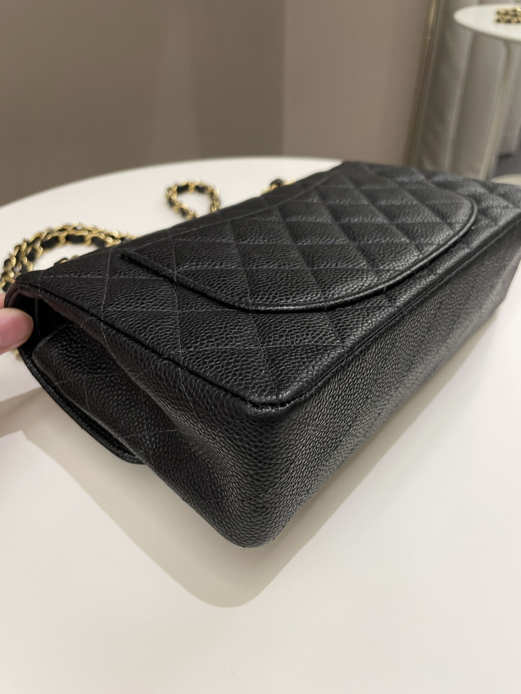 Chanel Classic Quilted Small Double Flap Black Caviar