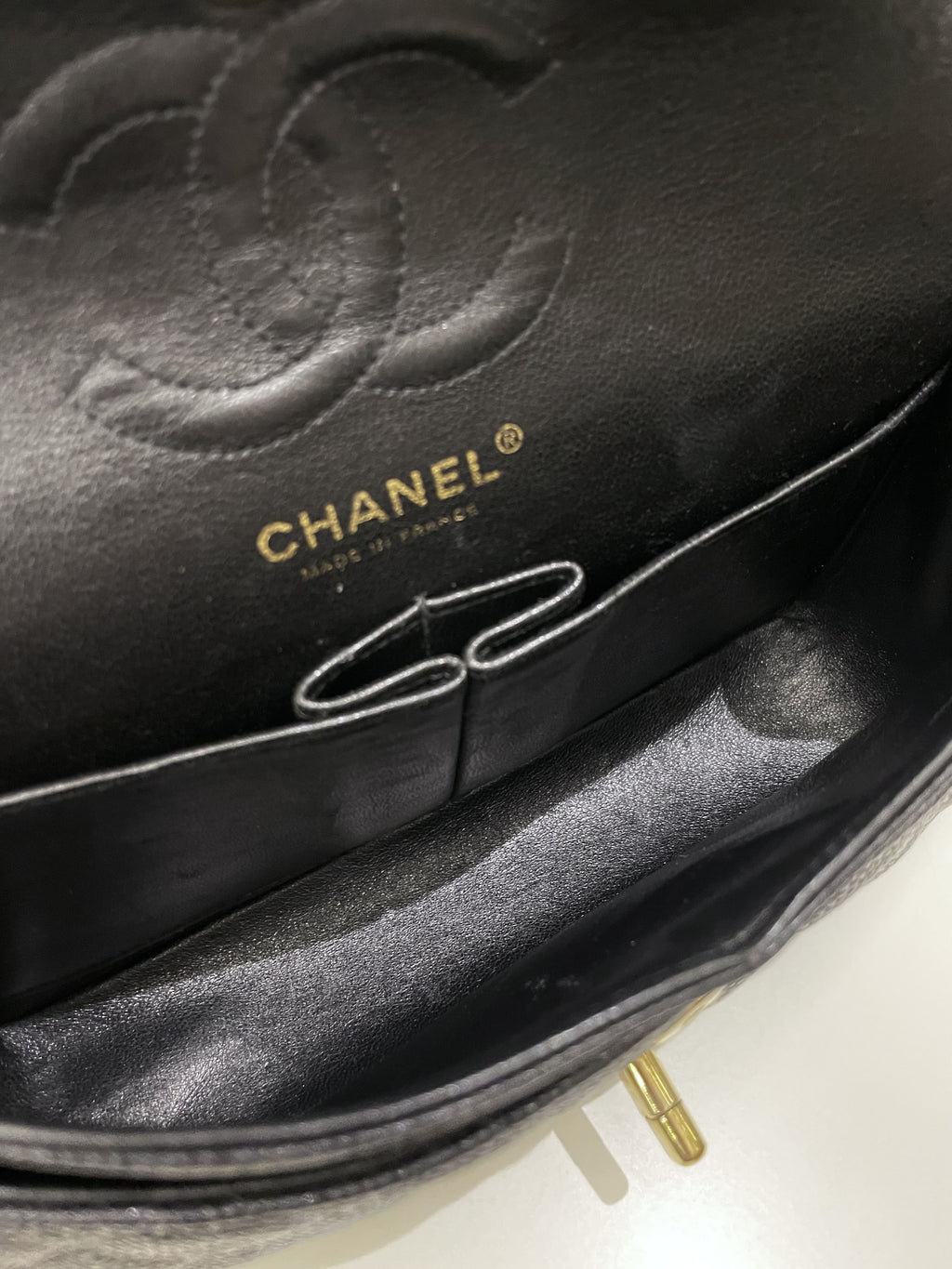 Chanel Classic Quilted Small Double Flap Black Caviar