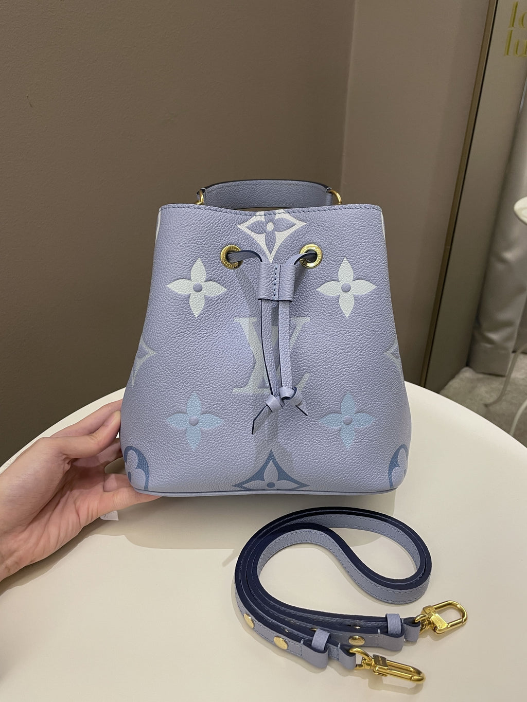 Louis Vuitton Neonoe BB By The Pool Summer Blue Empreinte