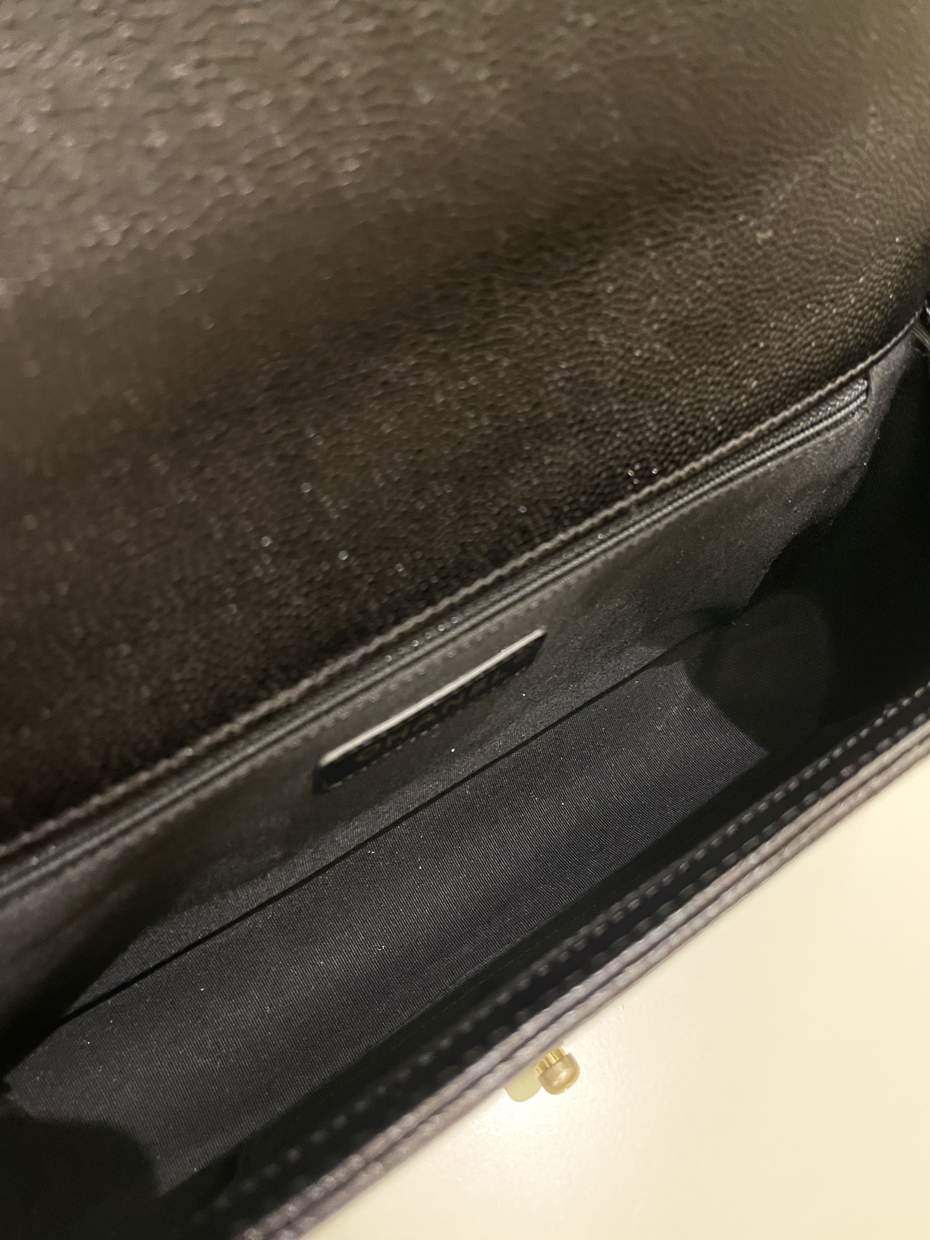 Chanel Chevron Boy New Medium Black Caviar