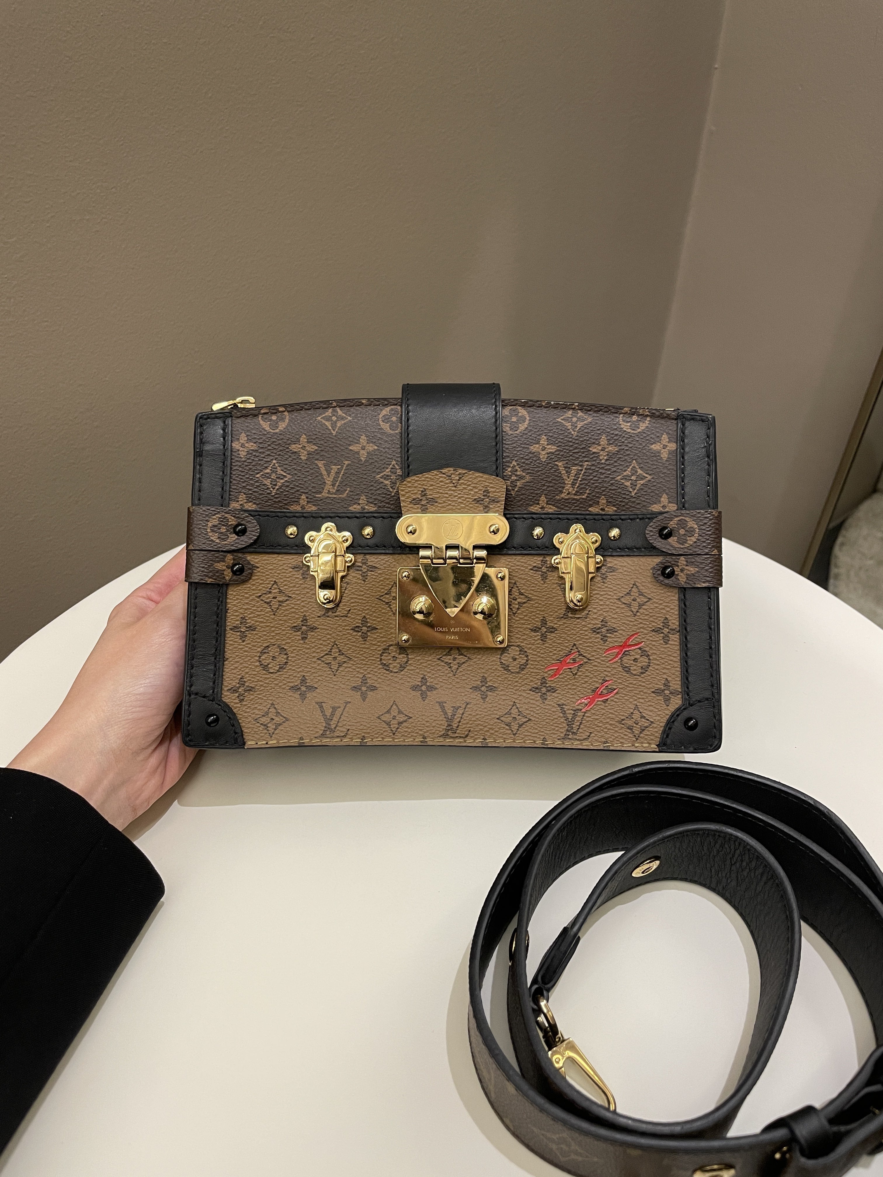 Louis Vuitton Pochette Trunk Clutch Monogram