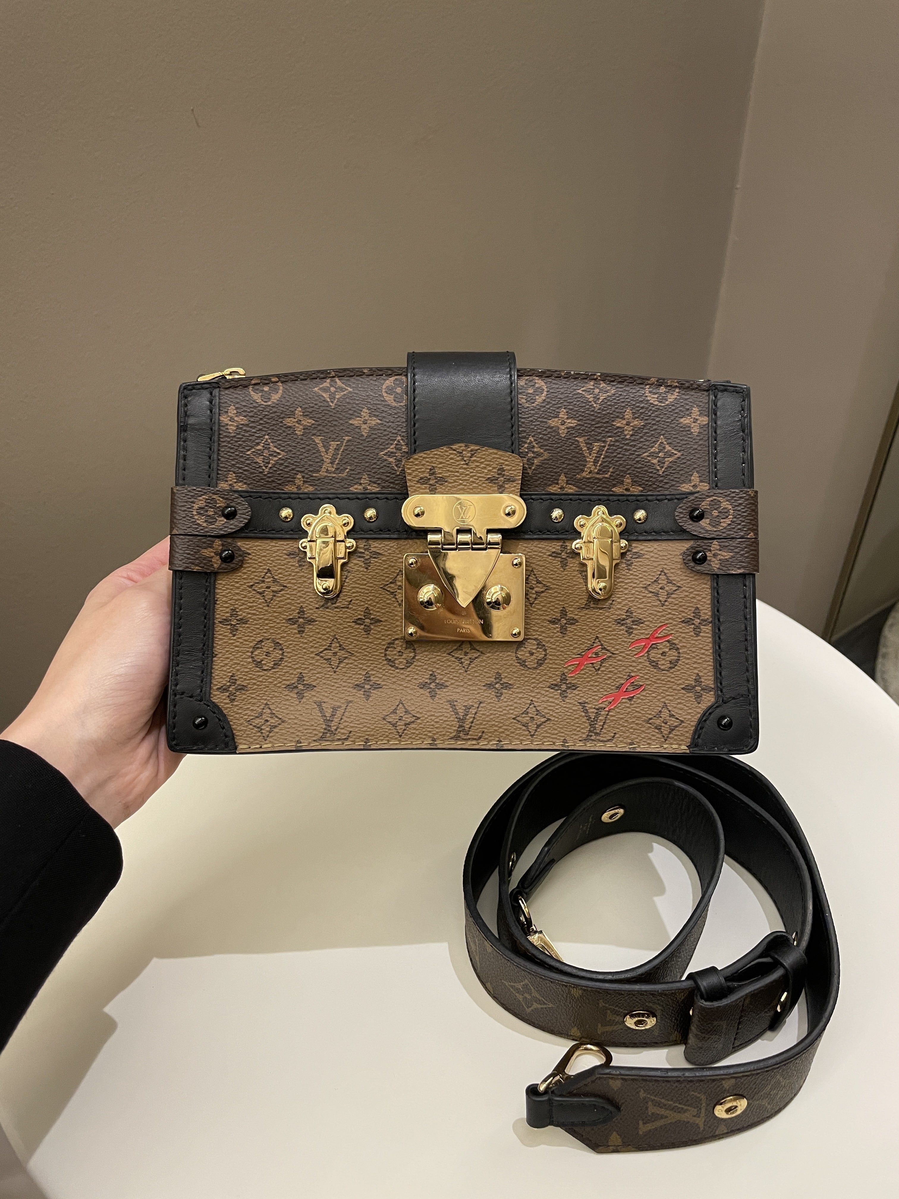 Louis Vuitton Pochette Trunk Clutch Monogram