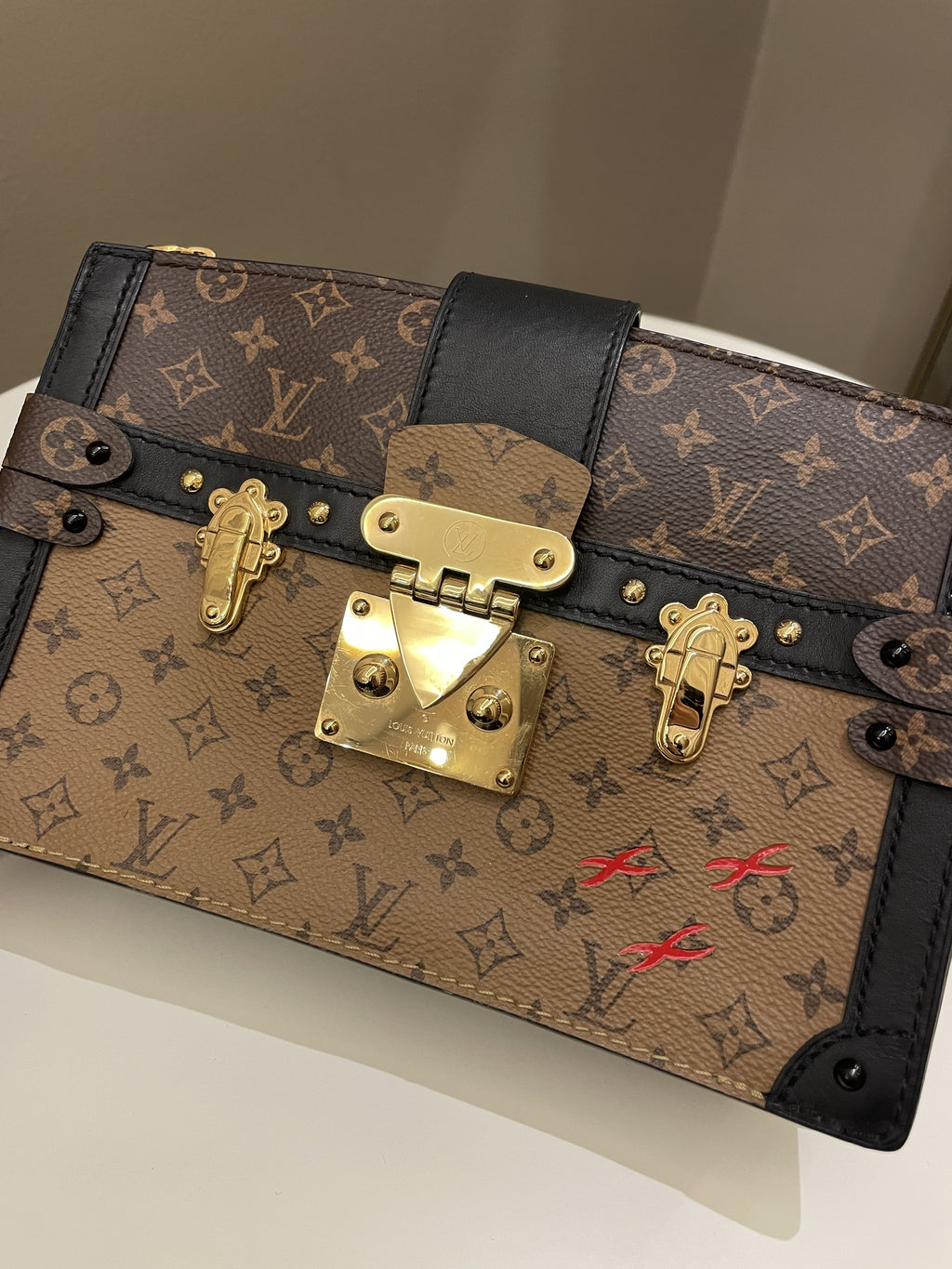 Louis Vuitton Pochette Trunk Clutch Monogram