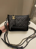 Chanel Gabrielle Hobo Black Calfskin