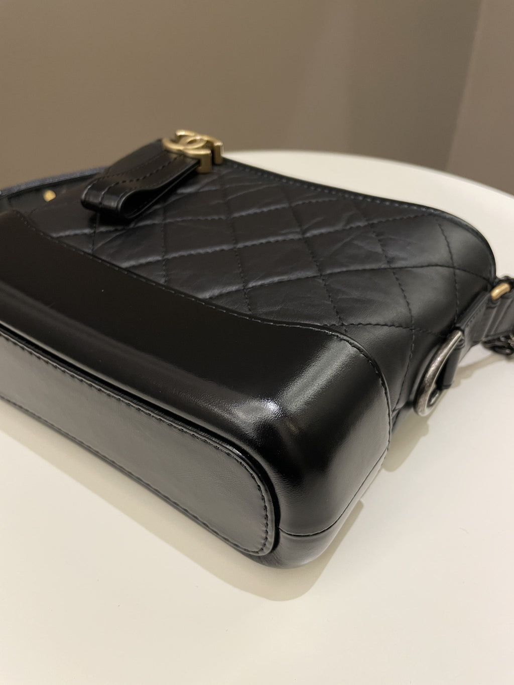 Chanel Gabrielle Hobo Black Calfskin