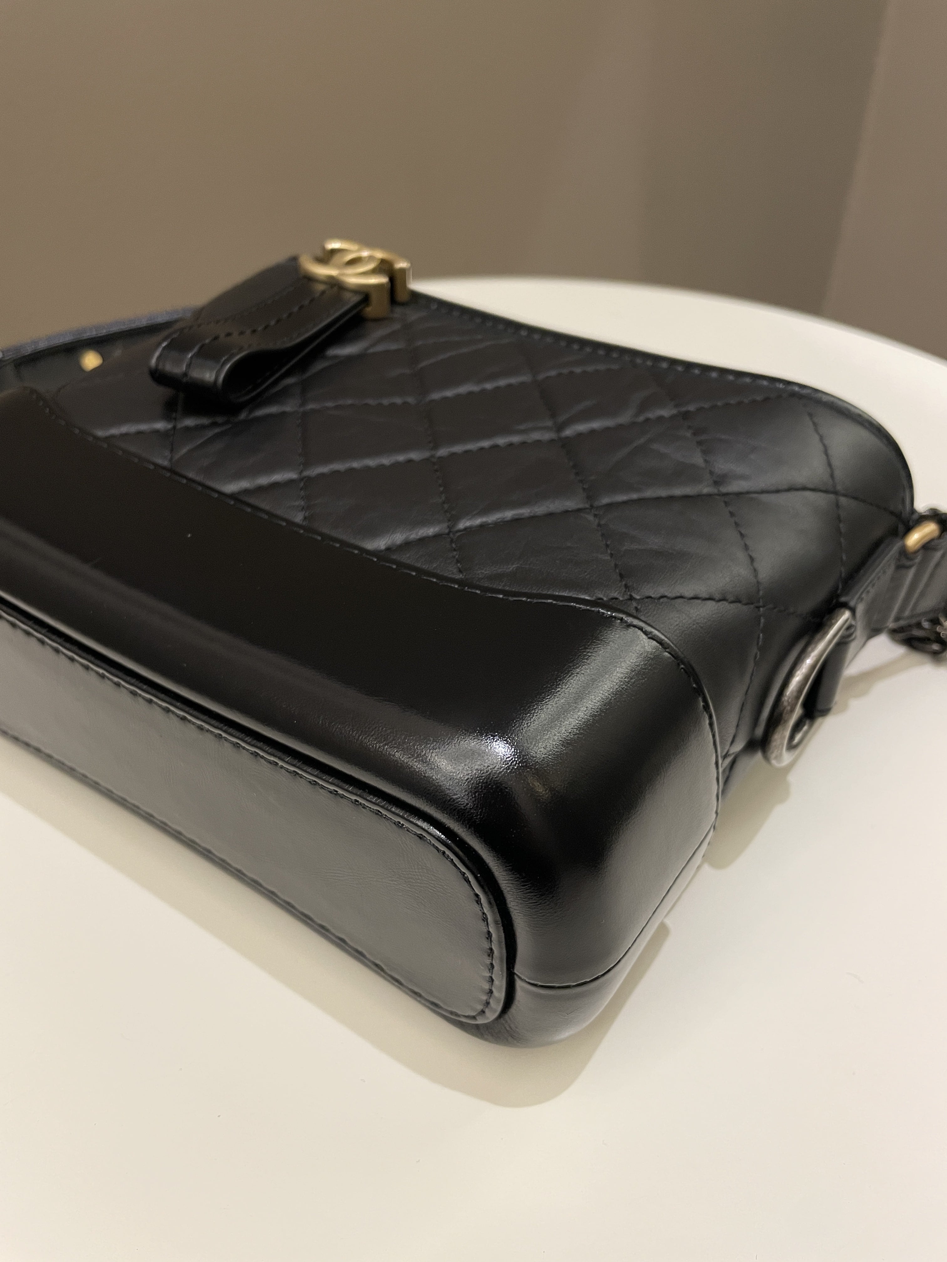 Chanel Gabrielle Hobo Black Calfskin