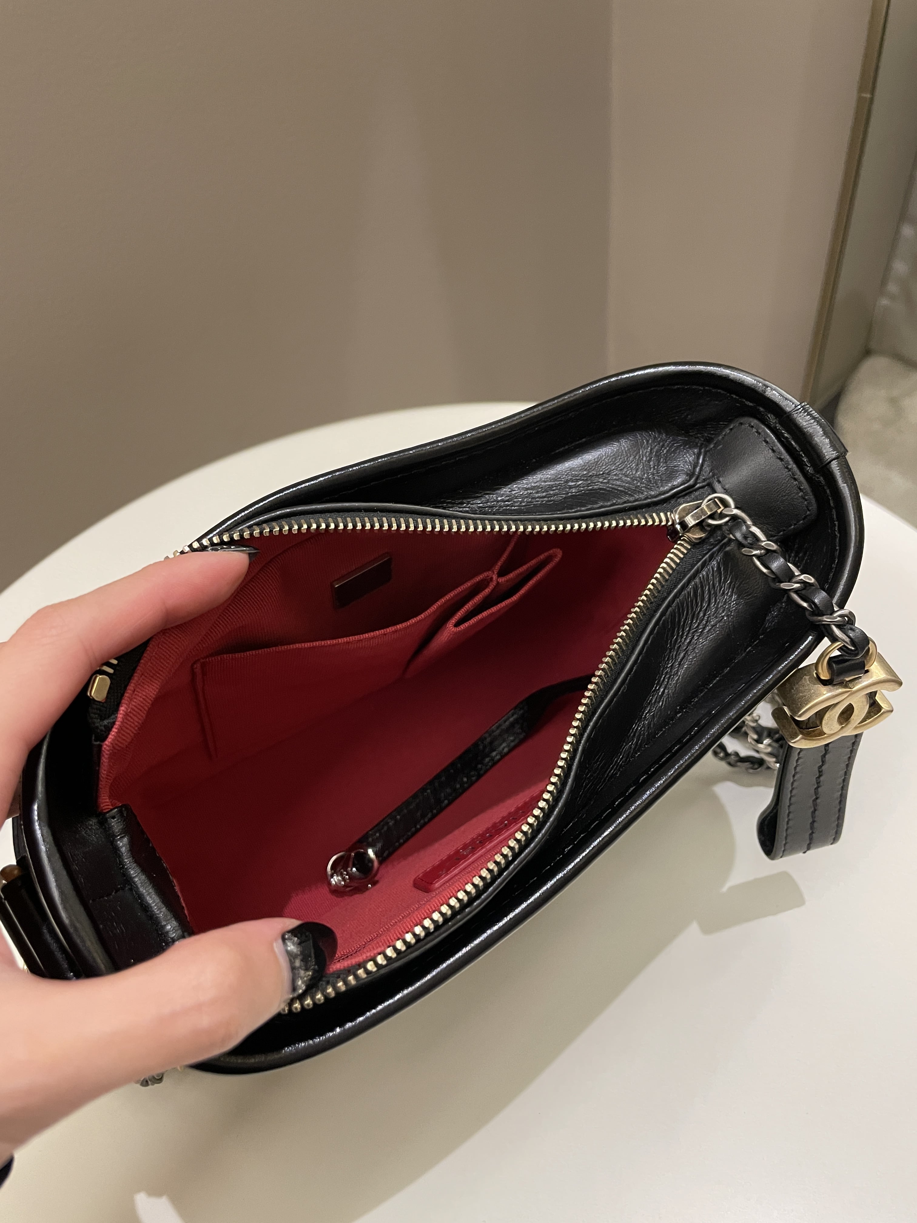 Chanel Gabrielle Hobo Black Calfskin
