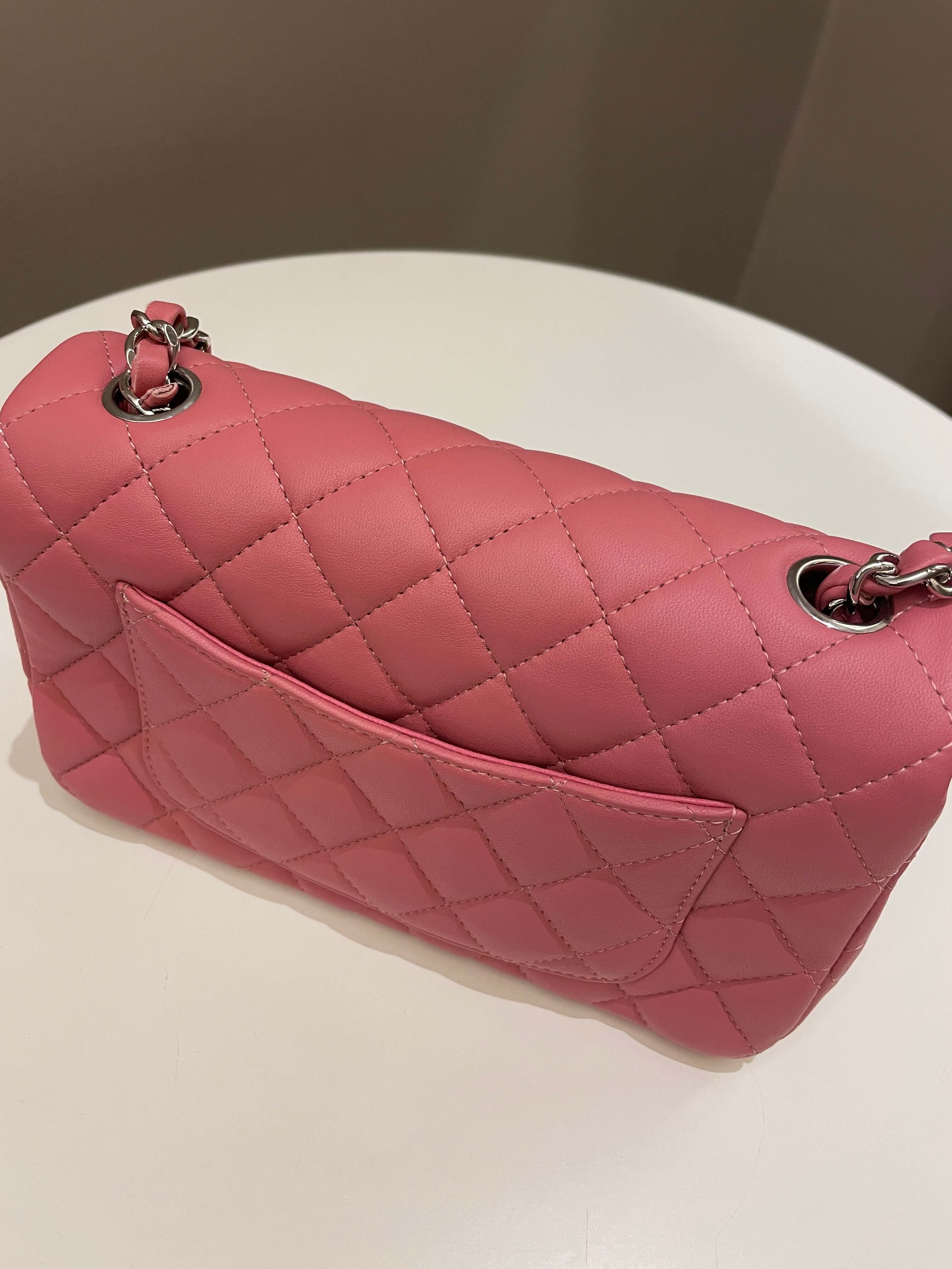 Chanel Classic Quilted Mini Rectangular Mauve Pink Lambskin