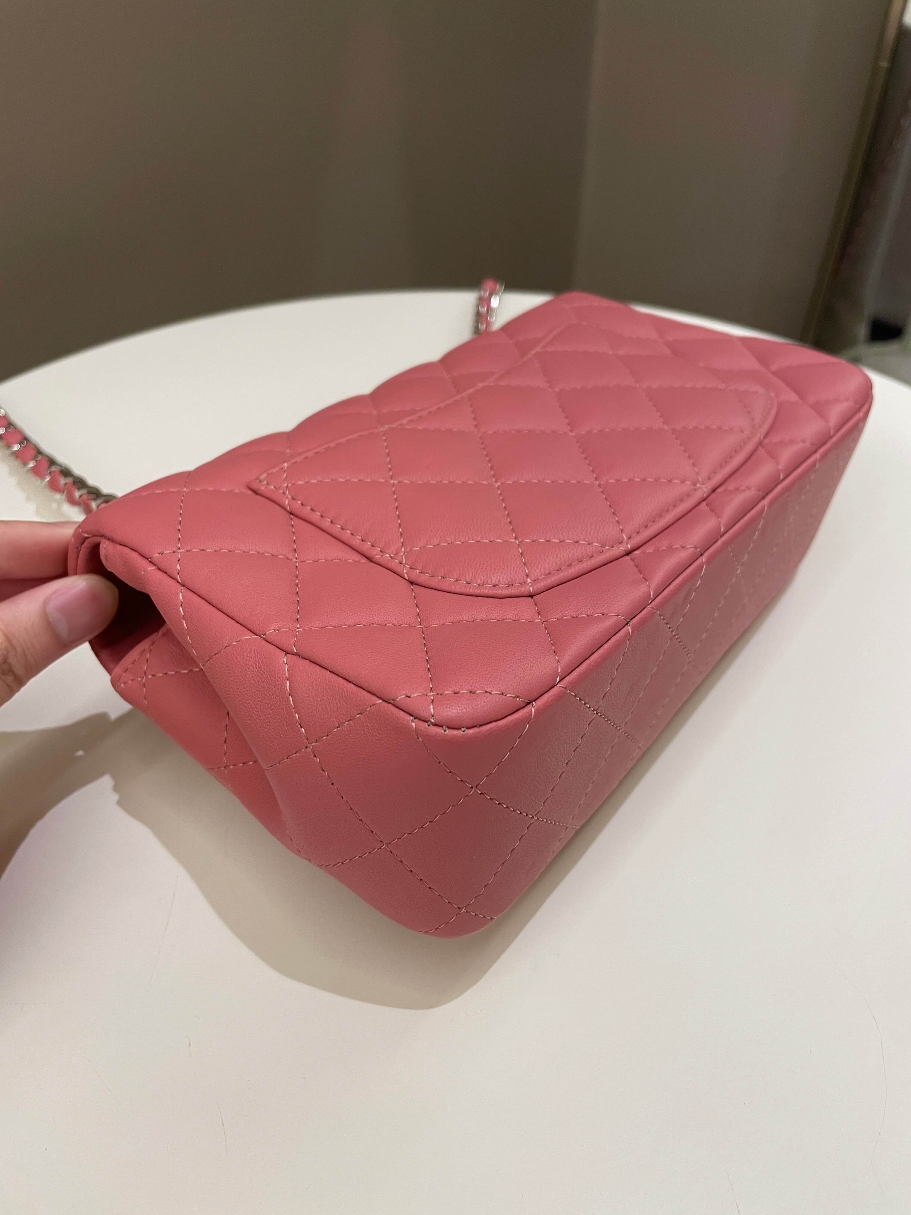 Chanel Classic Quilted Mini Rectangular Mauve Pink Lambskin