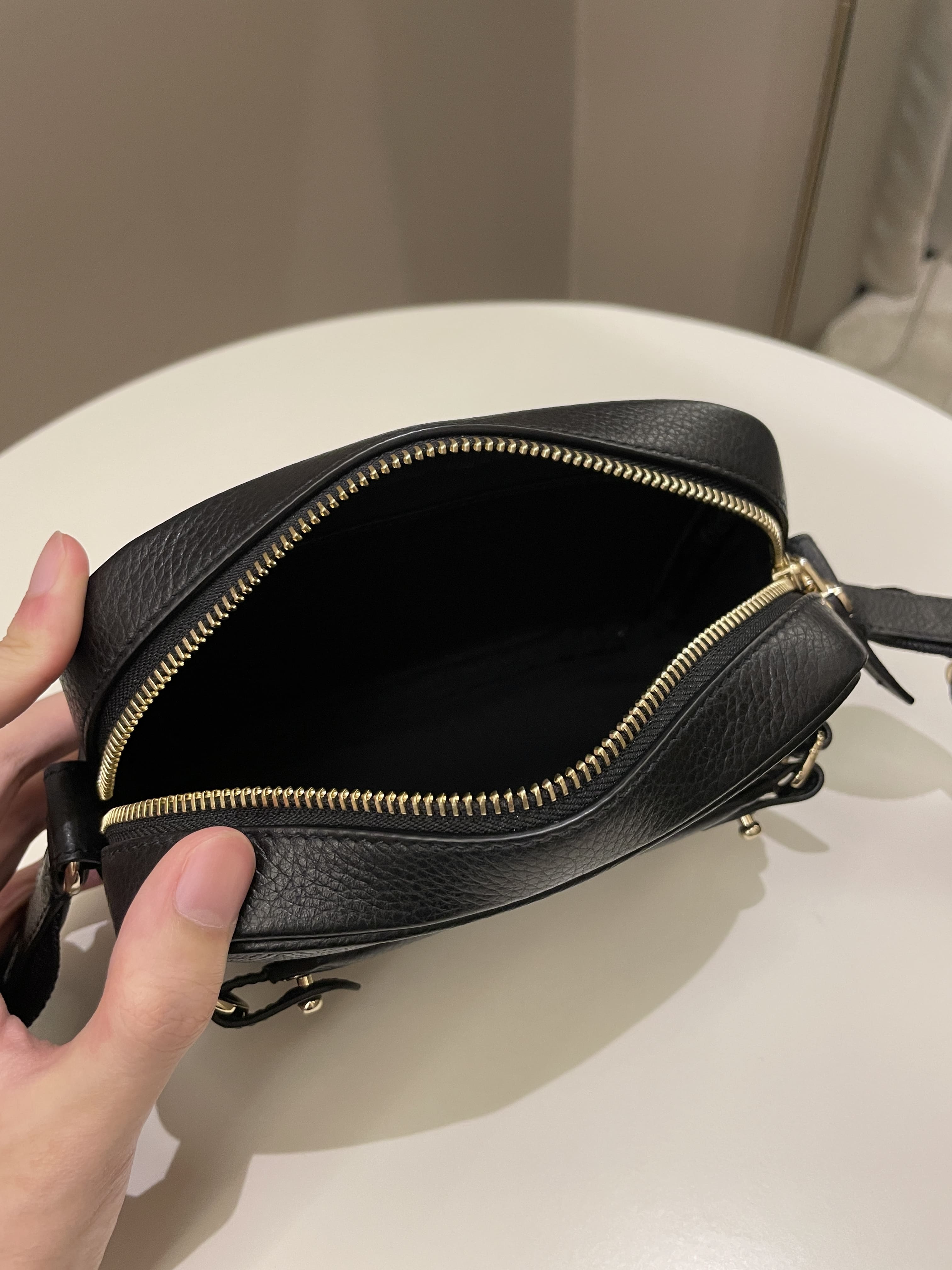 Faure Le Page Hands On 17 Bag Black Canvas Calfskin