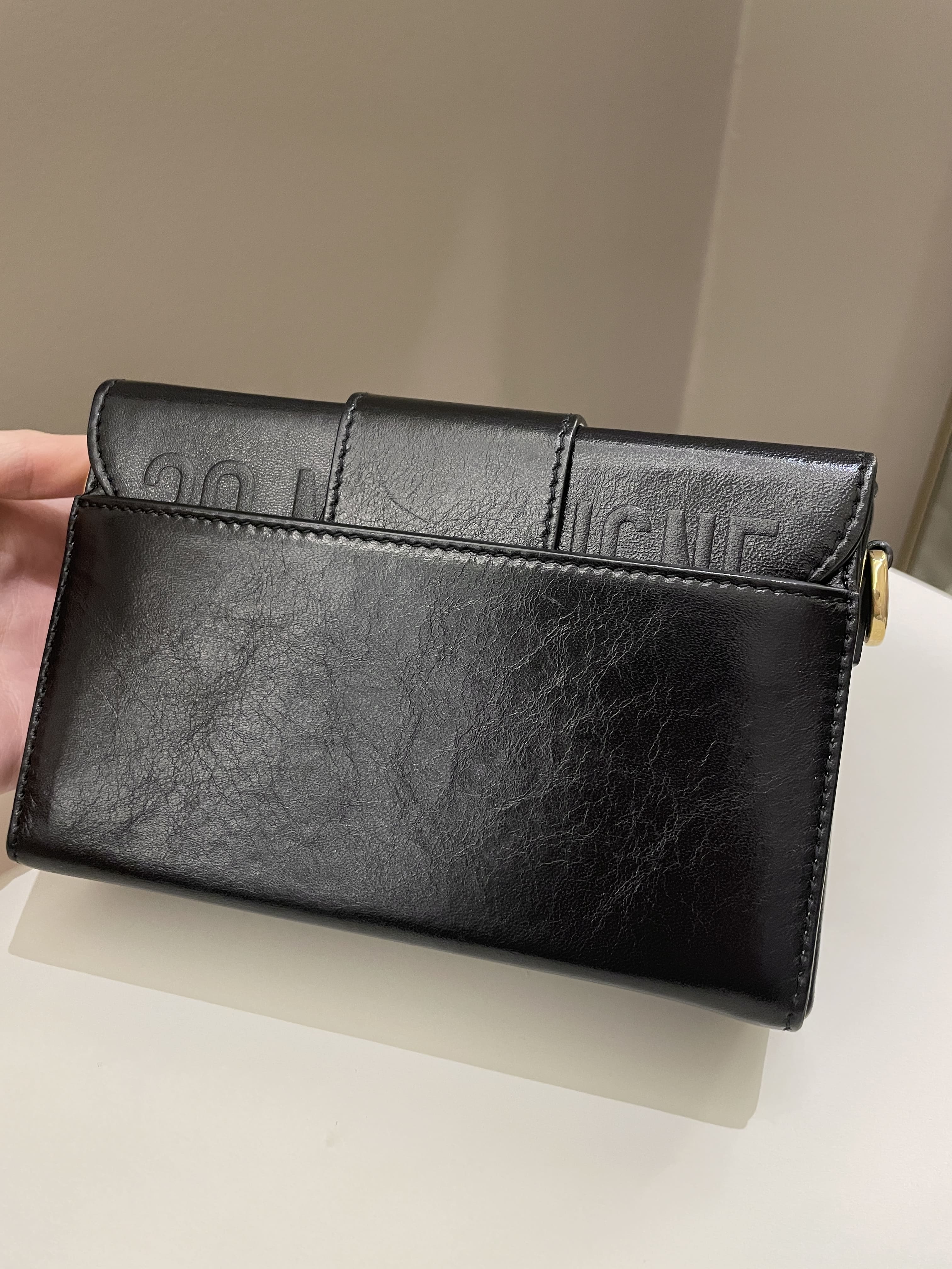 Dior Montaigne 30 Box Bag Black Calfskin