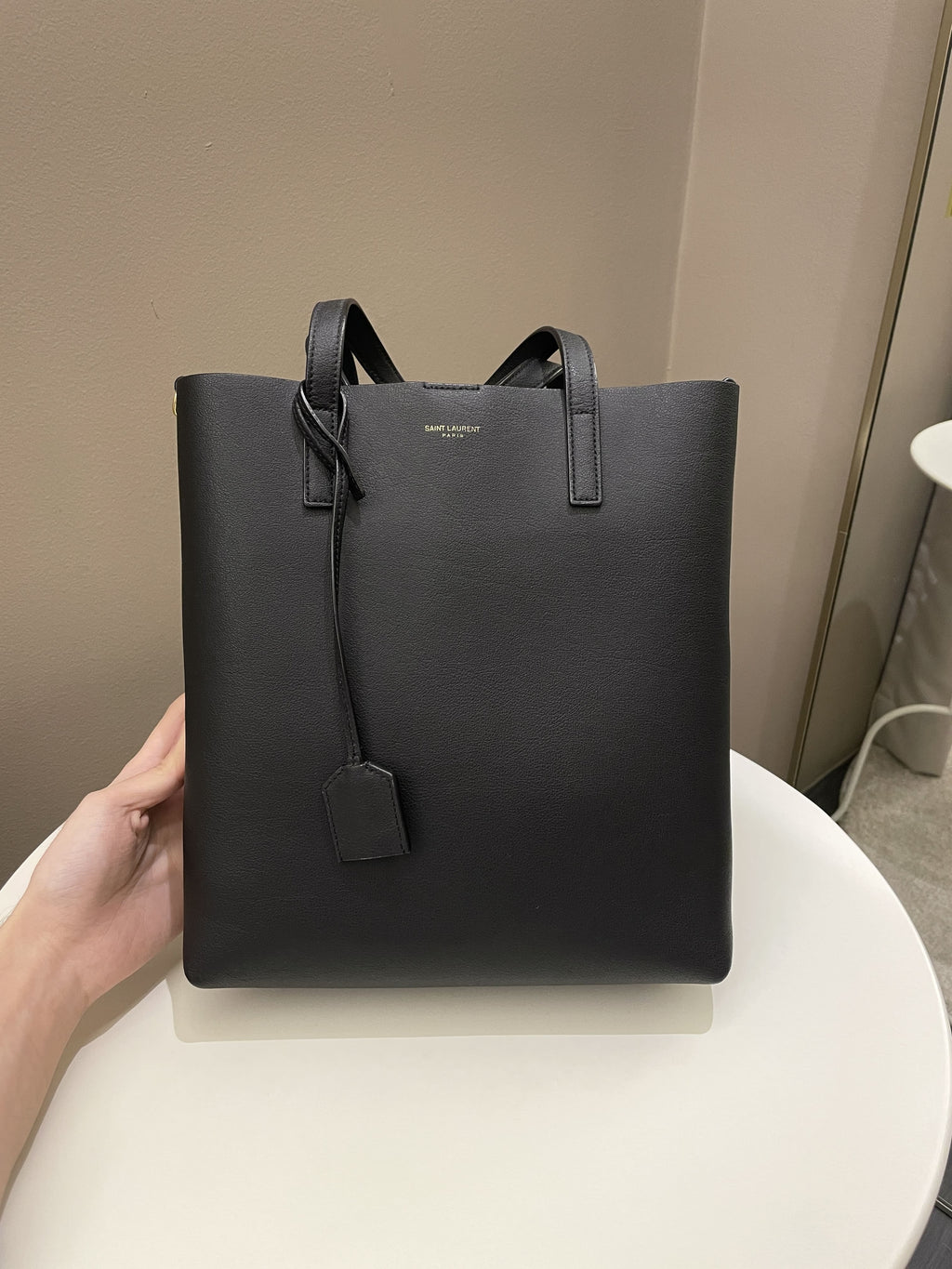 Saint Laurent Toy Shopping Bag Black Calfskin
